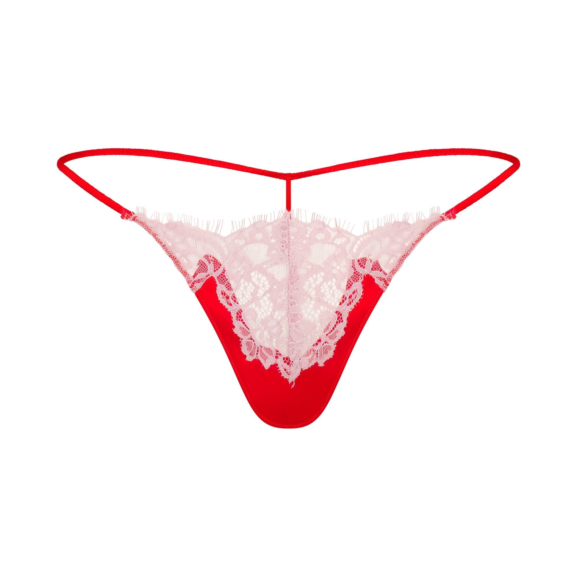 SKIMS SILK LACE STRING THONG | RUBY CONTRAST - Sneaker Türkiye