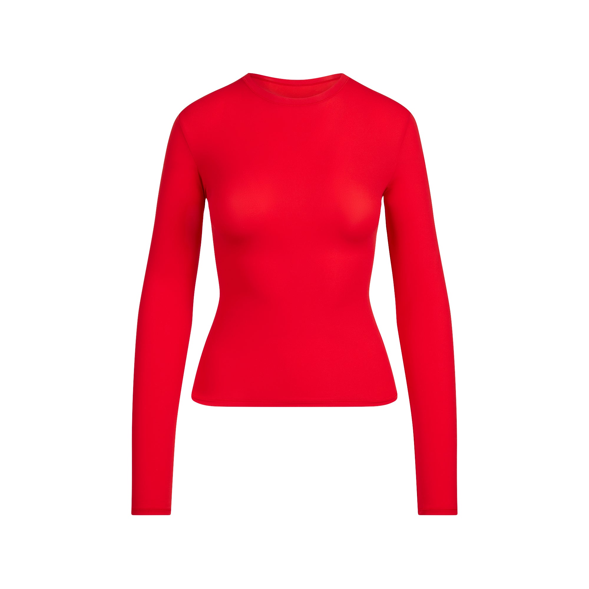SKIMS FITS EVERYBODY LONG SLEEVE T-SHIRT | CHERRY - Sneaker Türkiye