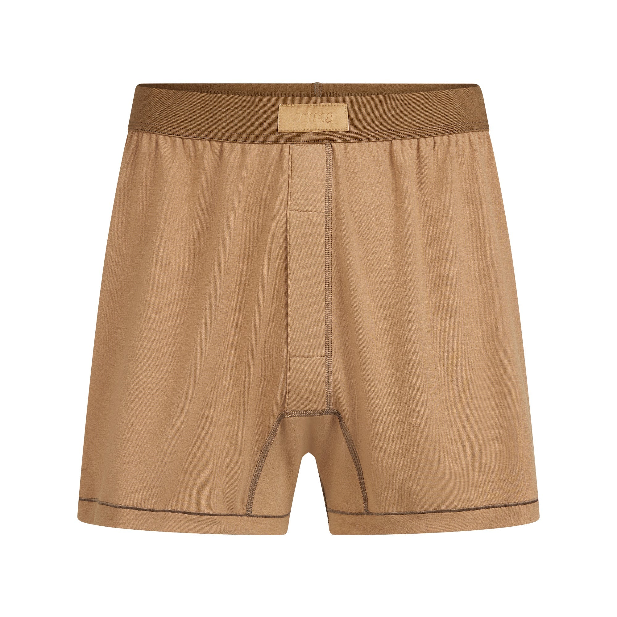 SKIMS COTTON MENS KNIT BOXER | RUSSET - Sneaker Türkiye