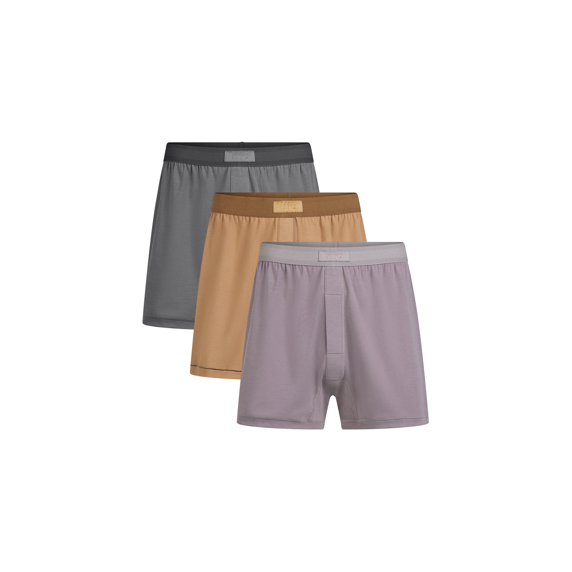 SKIMS COTTON MENS KNIT BOXER 3-PACK | RUSSET MULTI - Sneaker Türkiye