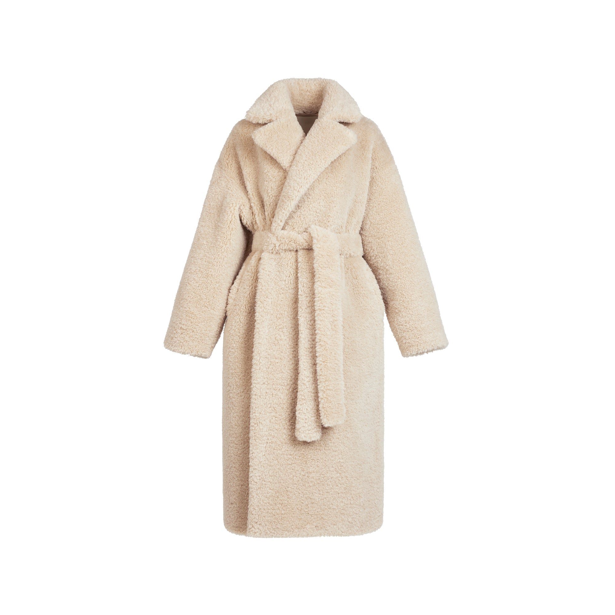 SKIMS FAUX FUR OVERBedenD LONG COAT | CHAMPAGNE - Sneaker Türkiye