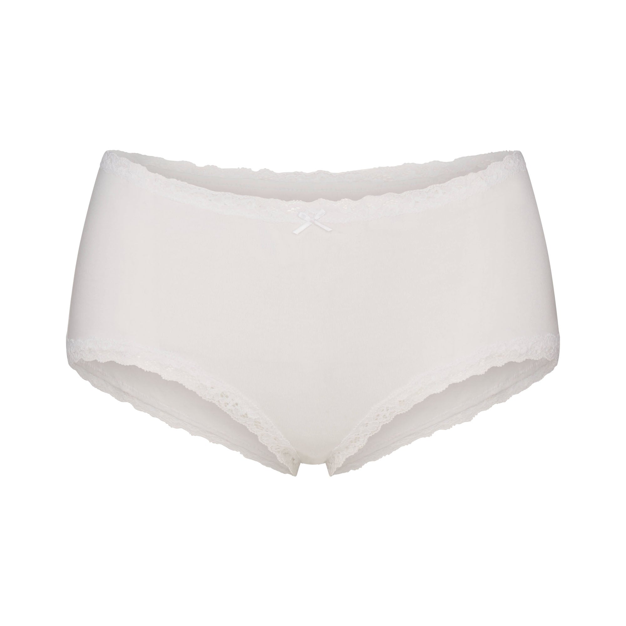 SKIMS LIGHTWEIGHT COTTON LACE BOY SHORT | SNOW - Sneaker Türkiye