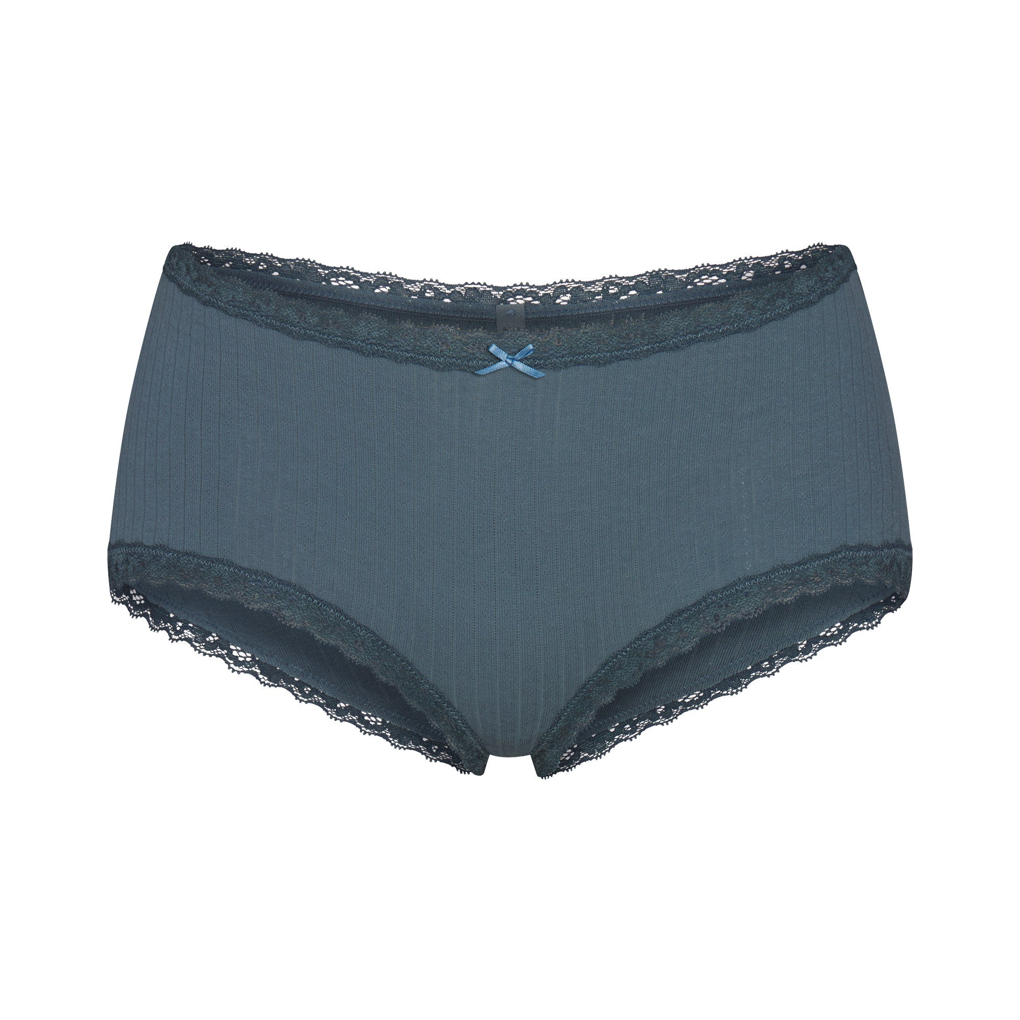 SKIMS LIGHTWEIGHT COTTON POINTELLE LACE BOY SHORT | ZIRCON TONAL - Sneaker Türkiye
