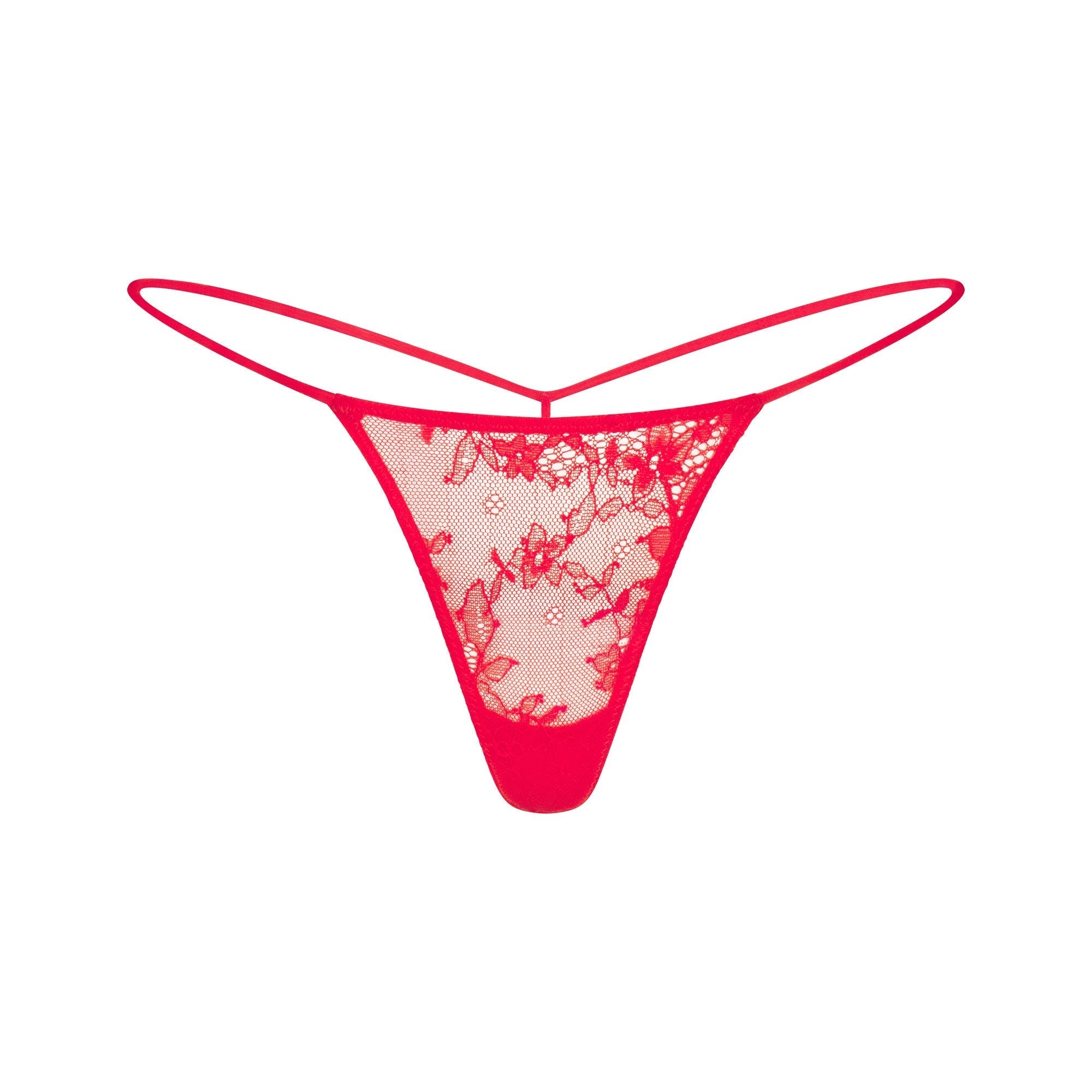 SKIMS ULTRA FINE LACE MICRO THONG | RUBY - Sneaker Türkiye