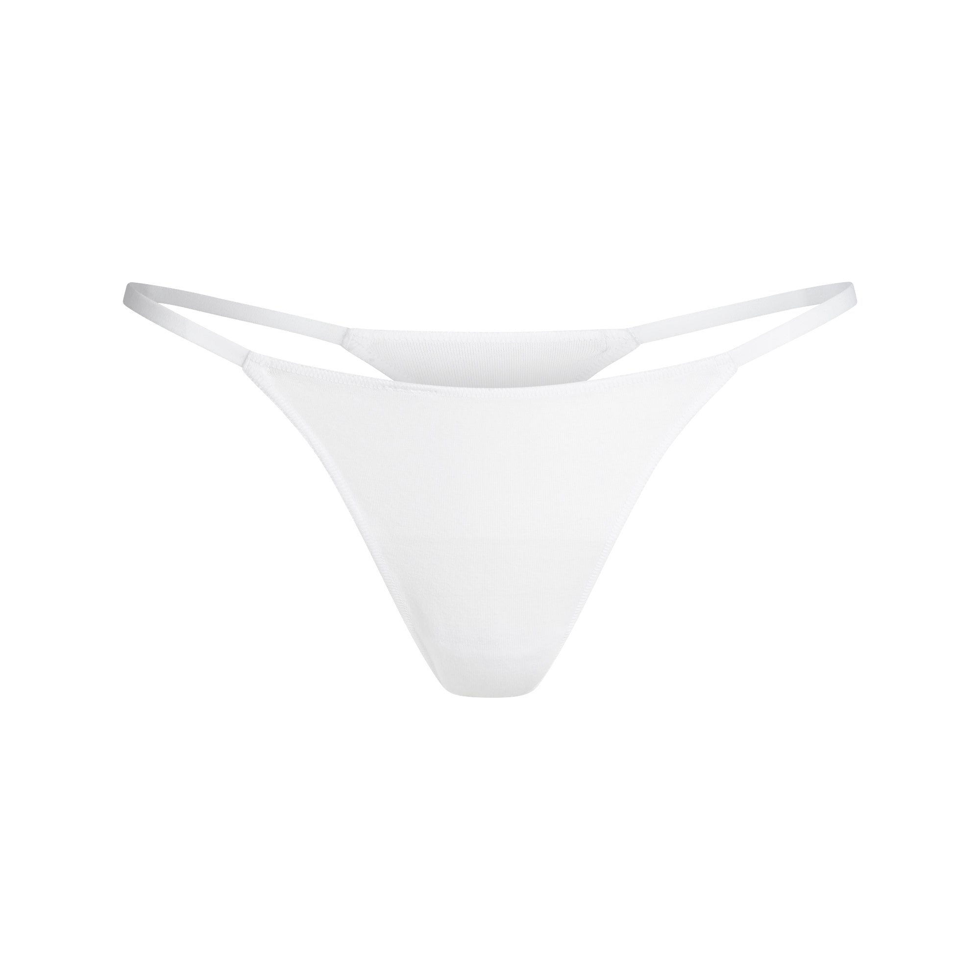 SKIMS LIGHTWEIGHT COTTON STRING THONG | SNOW - Sneaker Türkiye