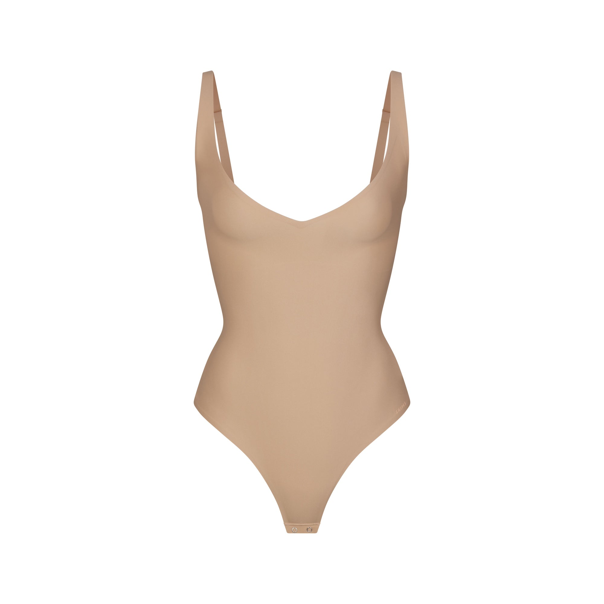 SKIMS BODY CORE SCULPT PLUNGE THONG BODYSUIT | CLAY - Sneaker Türkiye