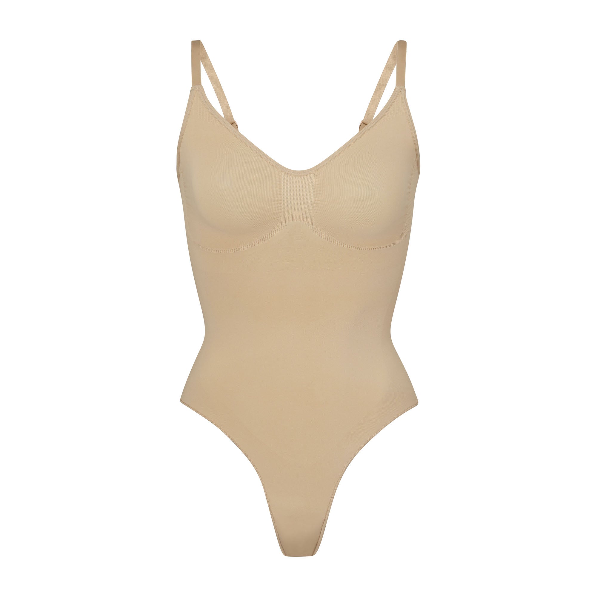 SKIMS SEAMLESS SCULPT THONG BODYSUIT | CLAY - Sneaker Türkiye