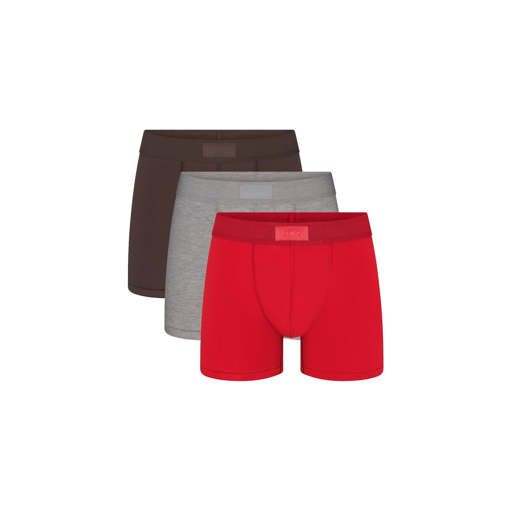 SKIMS COTTON MENS 3″ BOXER BRIEF 3-PACK | RUBY ESPRESSO MULTI - Sneaker Türkiye