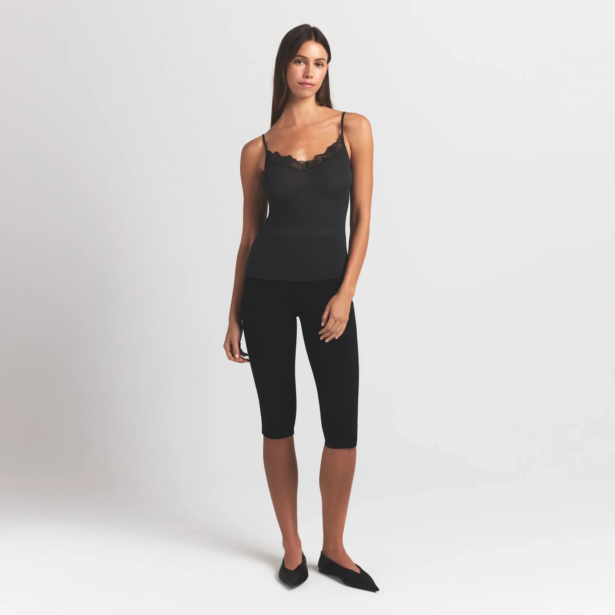 SKIMS SHEER MODAL LACE CAMI | ONYX - Sneaker Türkiye
