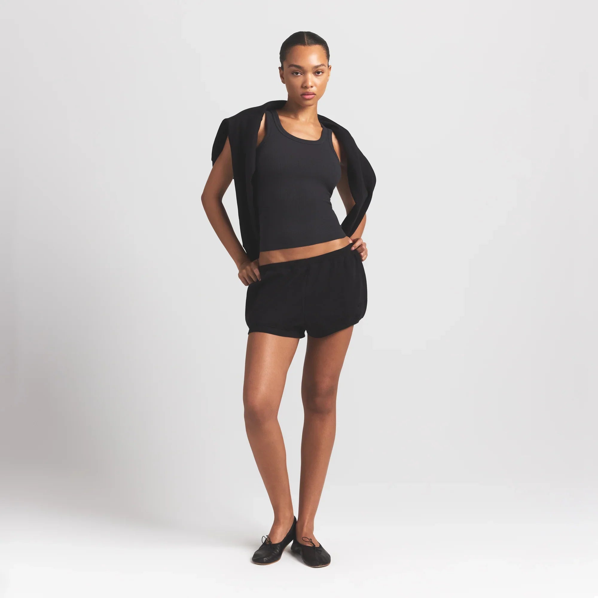SKIMS COTTON RIB SCOOP NECK TANK | SOOT - Sneaker Türkiye