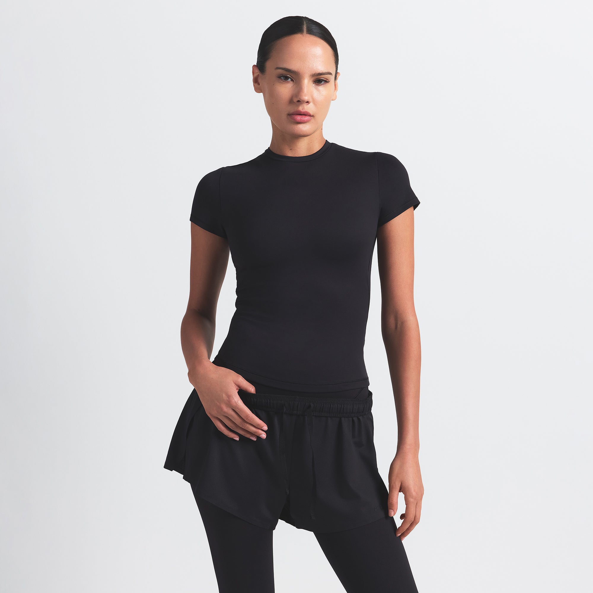 NikeSKIMS MATTE PADDED BABY TEE | OBSIDIAN - Sneaker Türkiye