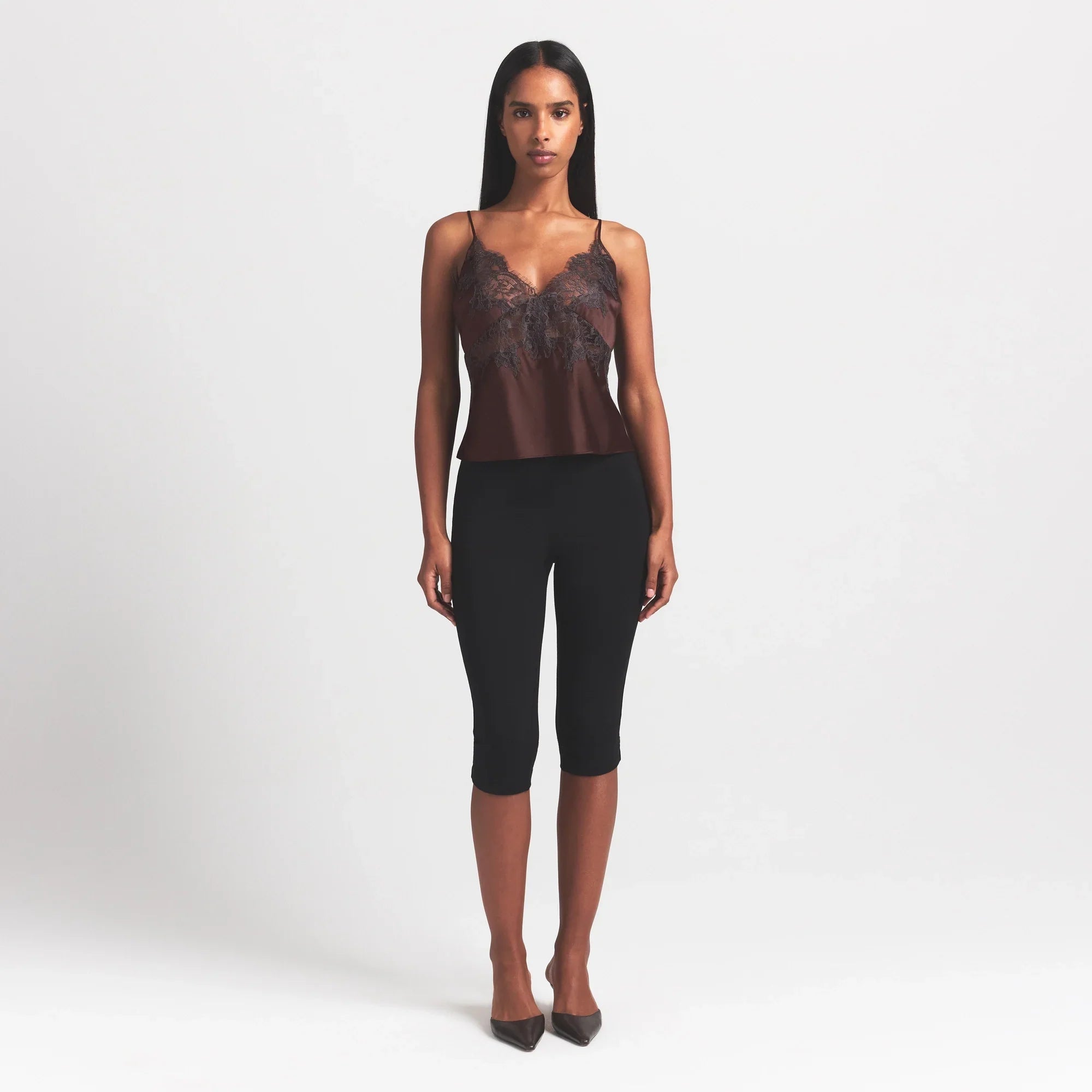 SKIMS SILK LACE CAMI | ESPRESSO CONTRAST - Sneaker Türkiye