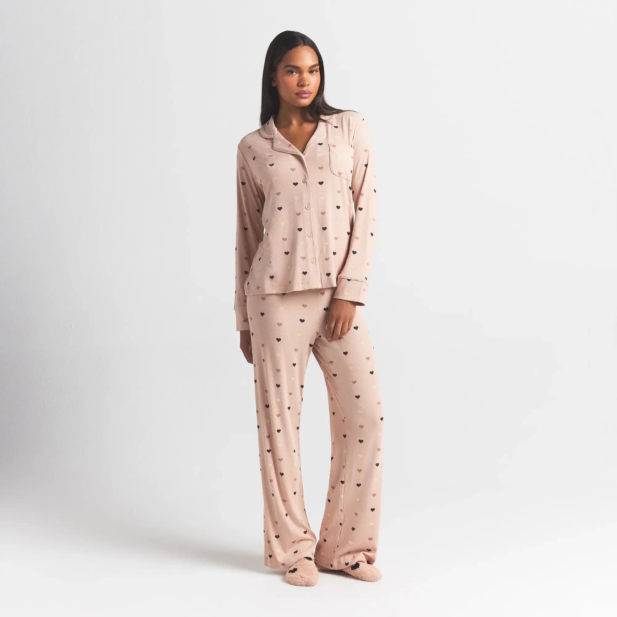 SKIMS SOFT LOUNGE SLEEP SET | MICA MINI HEART HALFDROP - Sneaker Türkiye