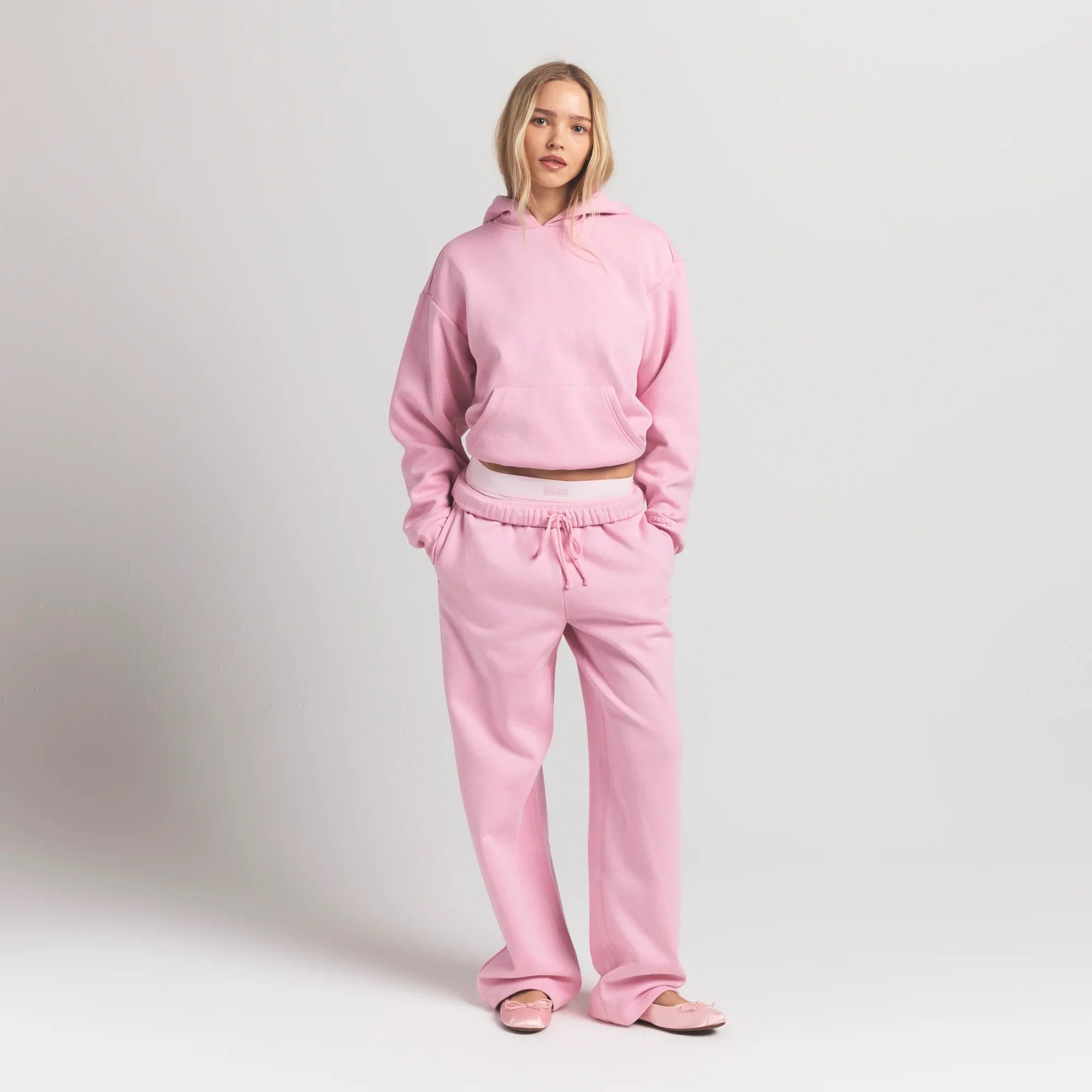 SKIMS COTTON FLEECE CLASSIC STRAIGHT LEG PANT | HALITE - Sneaker Türkiye
