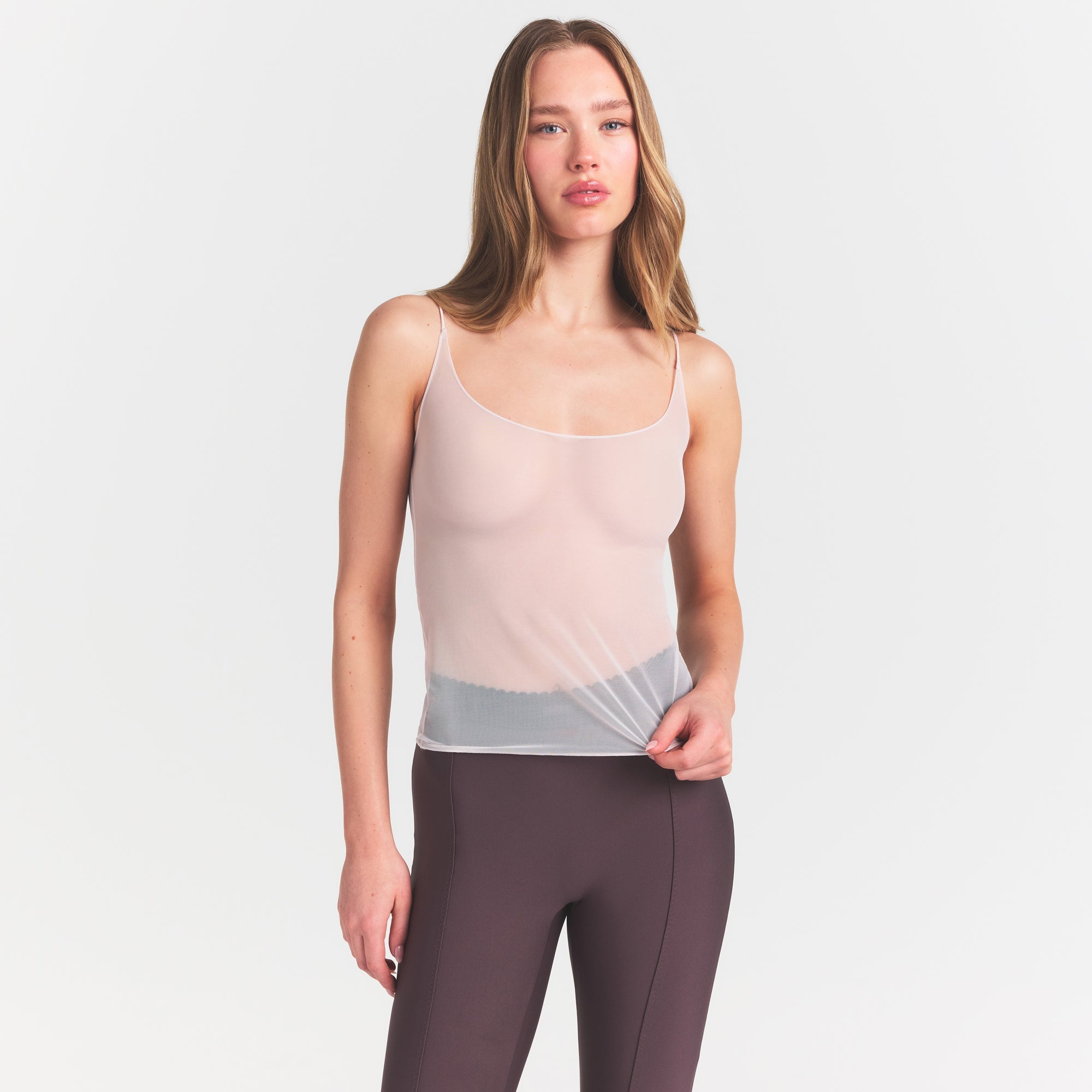 SKIMS ULTRA FINE MESH CAMI | BARELY PINK - Sneaker Türkiye