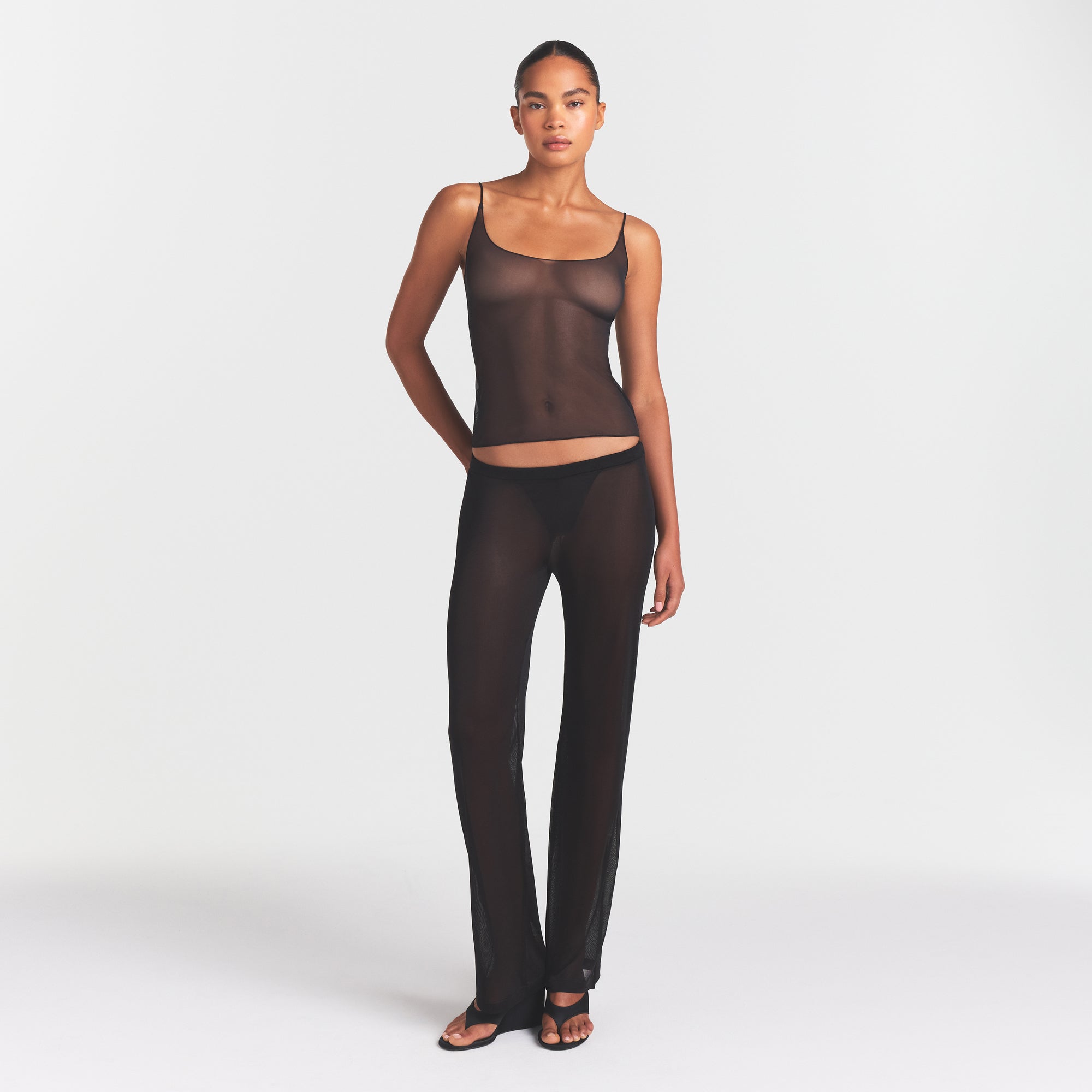 SKIMS ULTRA FINE MESH CAMI | OBSIDIAN - Sneaker Türkiye