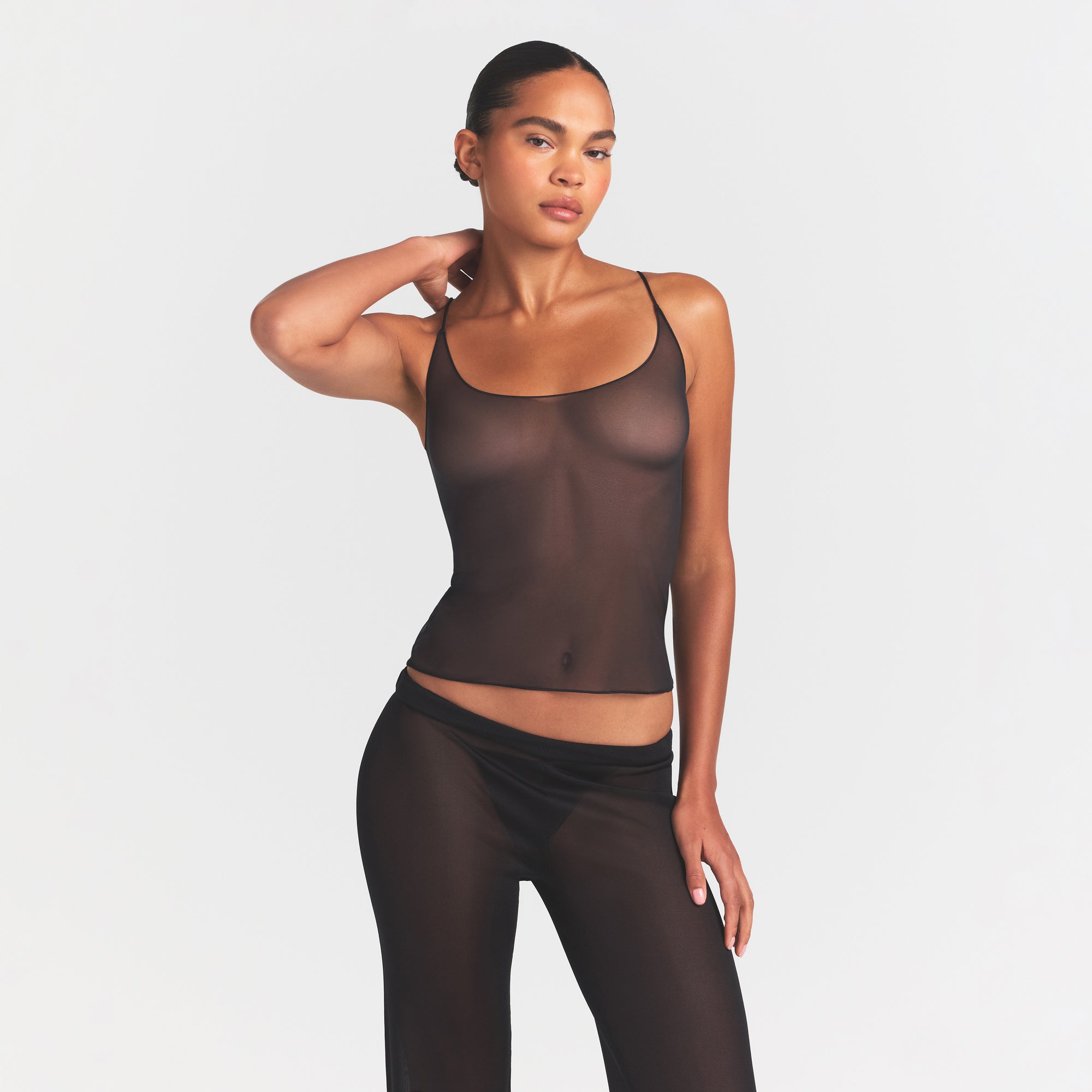 SKIMS ULTRA FINE MESH CAMI | OBSIDIAN - Sneaker Türkiye