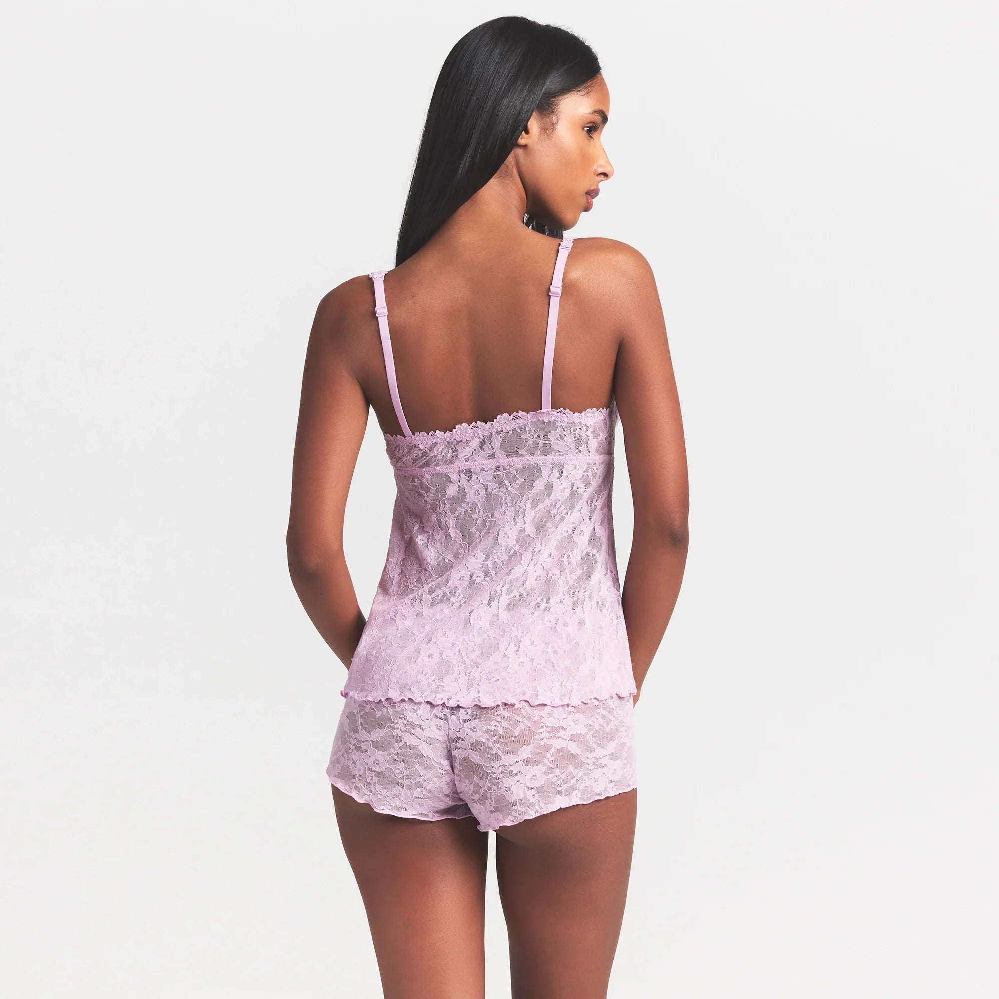 SKIMS STRETCH LACE BABYDOLL TOP | BABY PINK - Sneaker Türkiye