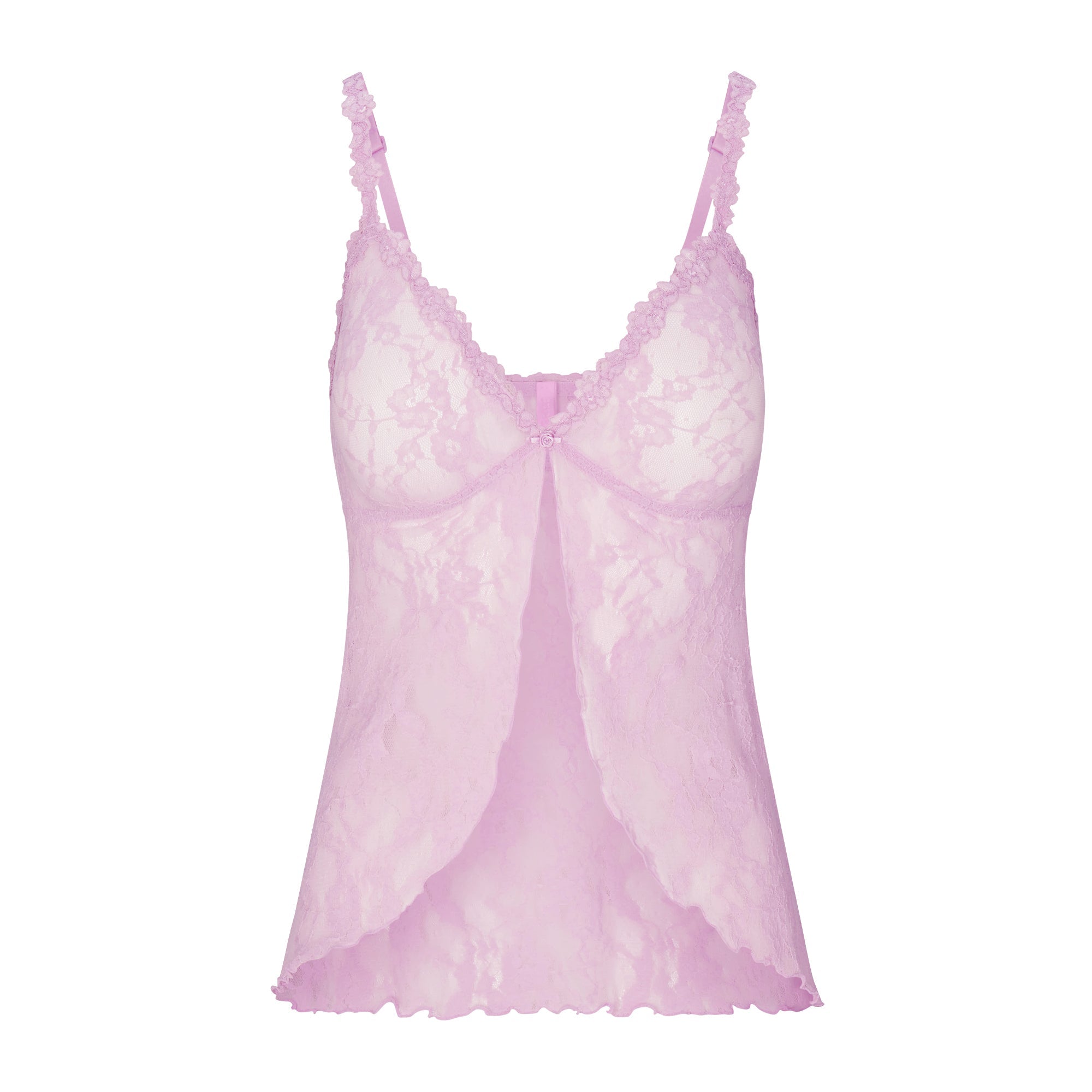 SKIMS STRETCH LACE BABYDOLL TOP | BABY PINK - Sneaker Türkiye