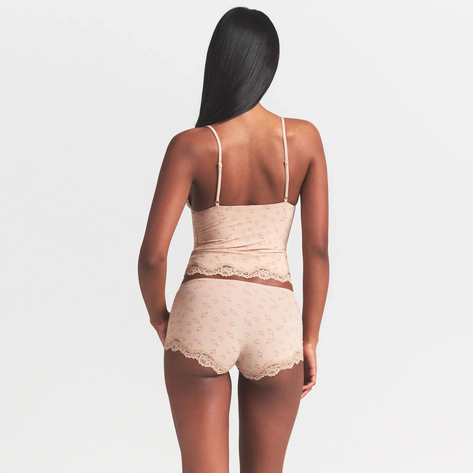 SKIMS FITS EVERYBODY LACE TRIANGLE CAMI | MICA SKETCHED HEARTS - Sneaker Türkiye