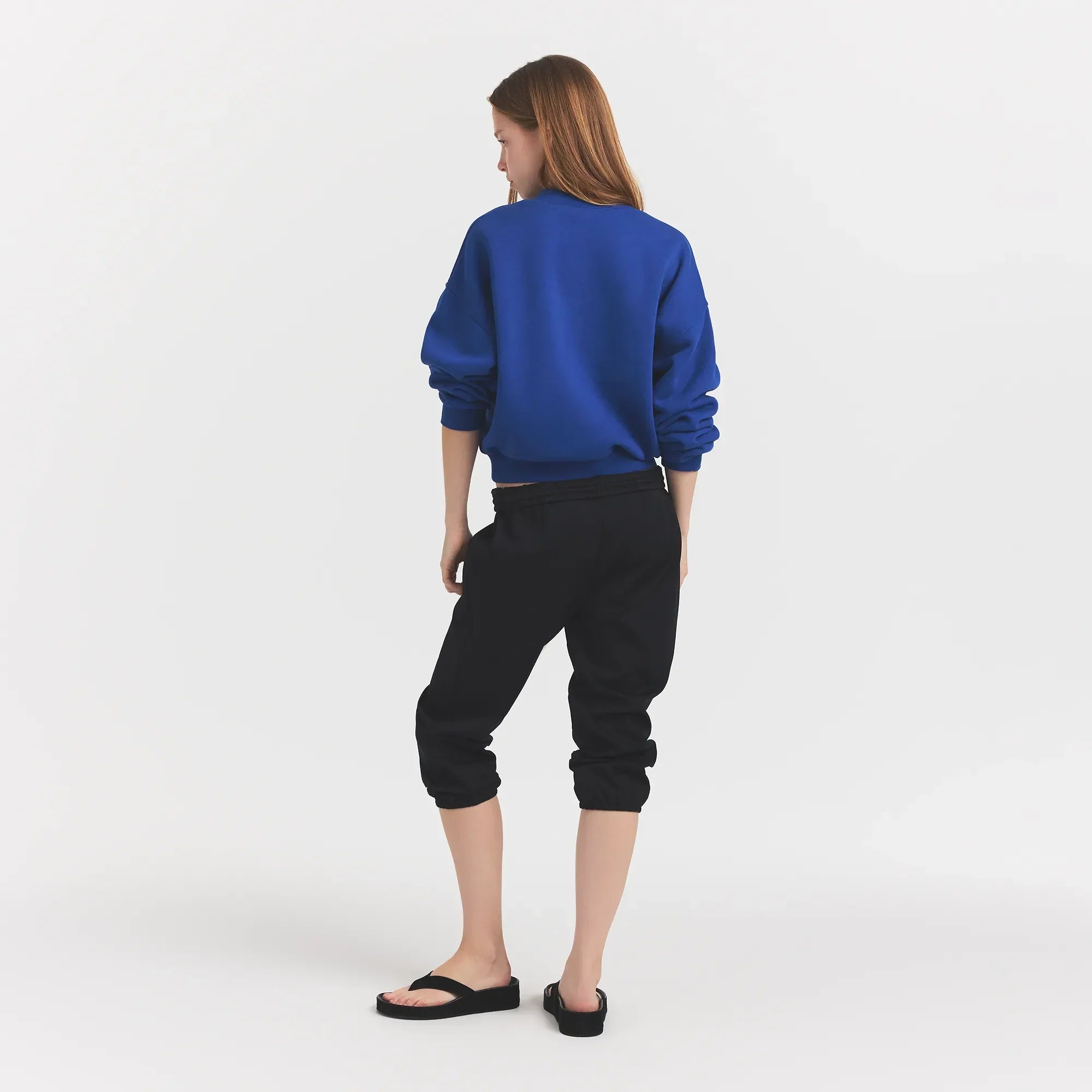 SKIMS HEAVYWEIGHT FLEECE CREWNECK | COBALT - Sneaker Türkiye