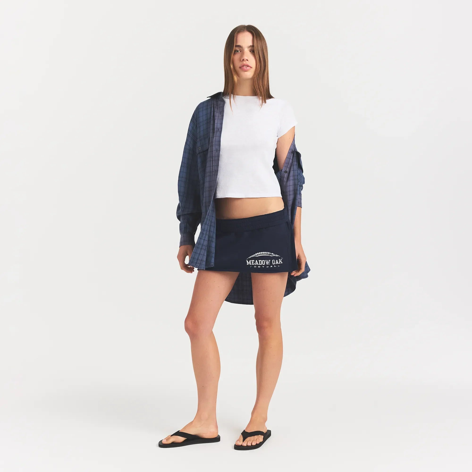 SKIMS WASHED FLANNEL OVERBedenD SHIRT | GRAPHITE PLAID - Sneaker Türkiye