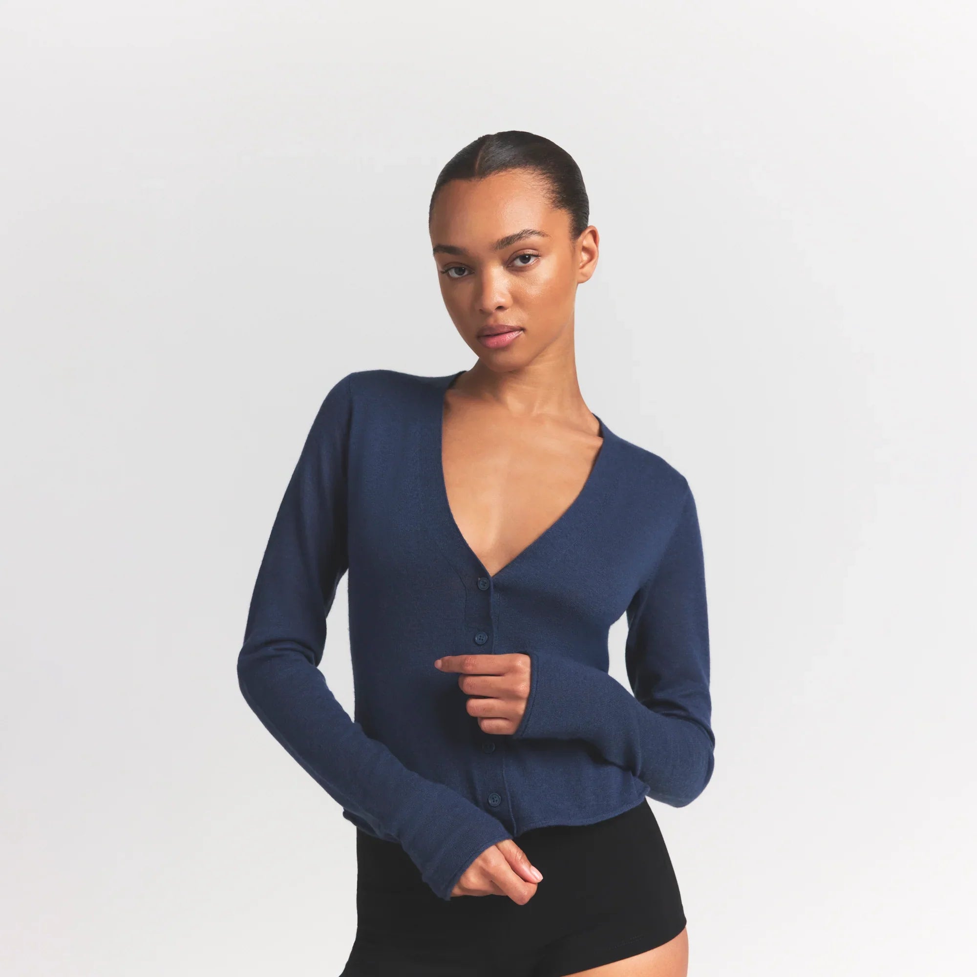 SKIMS FEATHERWEIGHT CASHMERE CARDIGAN | INDIGO - Sneaker Türkiye