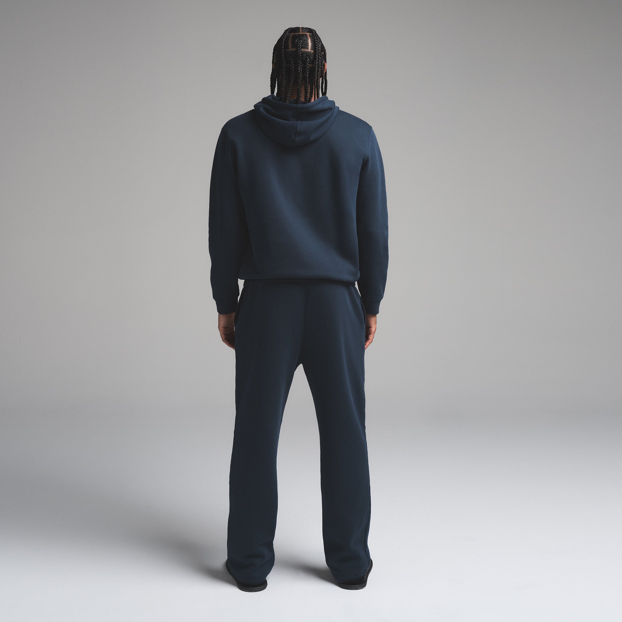 SKIMS FLEECE LOUNGE MENS CLASSIC HOODIE | NAVY - Sneaker Türkiye