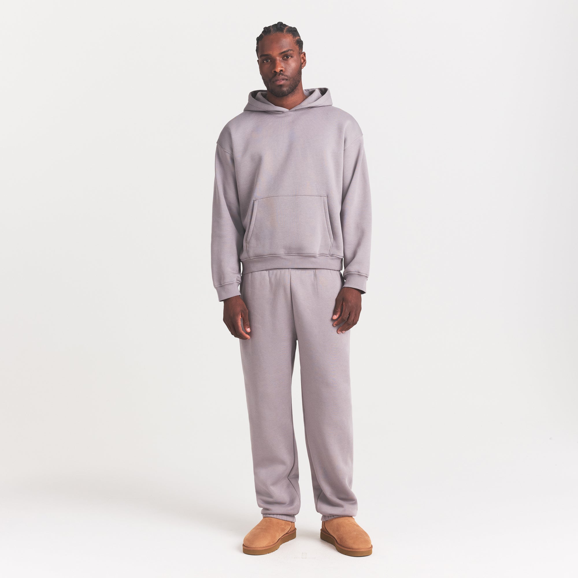 SKIMS FLEECE LOUNGE MENS RELAXED HOODIE | SHADOW - Sneaker Türkiye