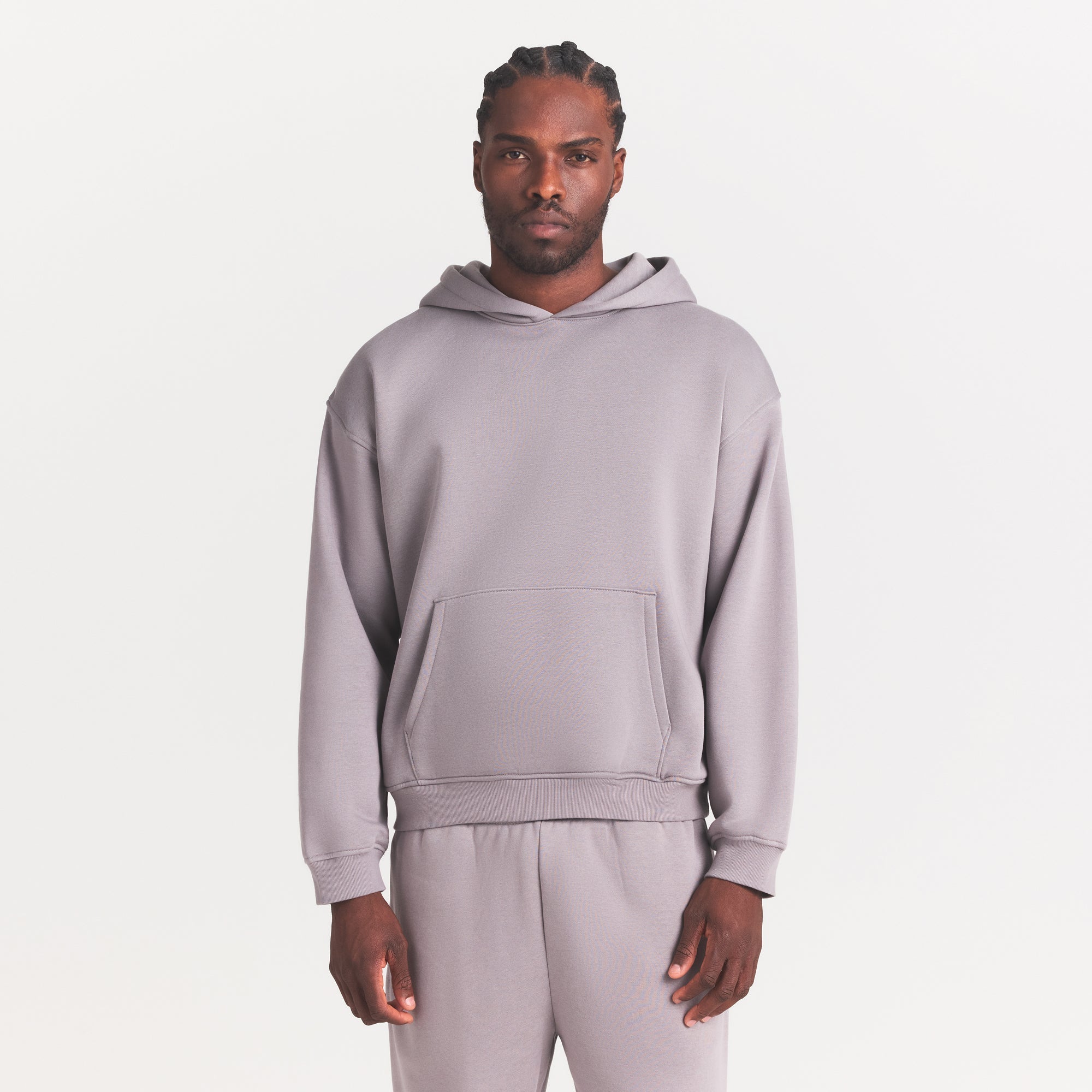 SKIMS FLEECE LOUNGE MENS RELAXED HOODIE | SHADOW - Sneaker Türkiye
