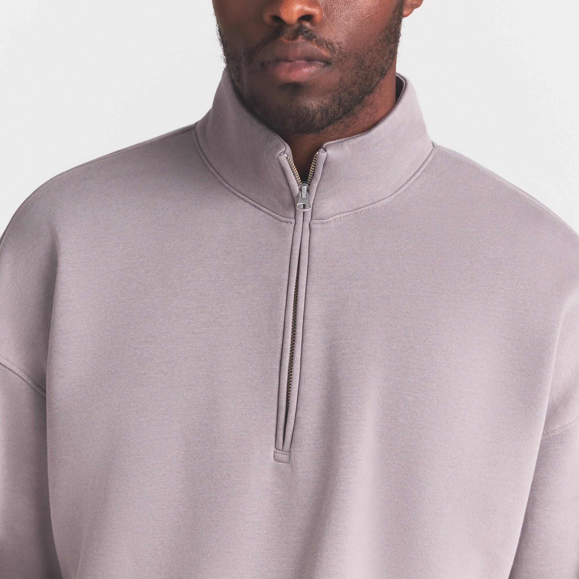 SKIMS FLEECE LOUNGE MENS RELAXED QUARTER ZIP | SHADOW - Sneaker Türkiye
