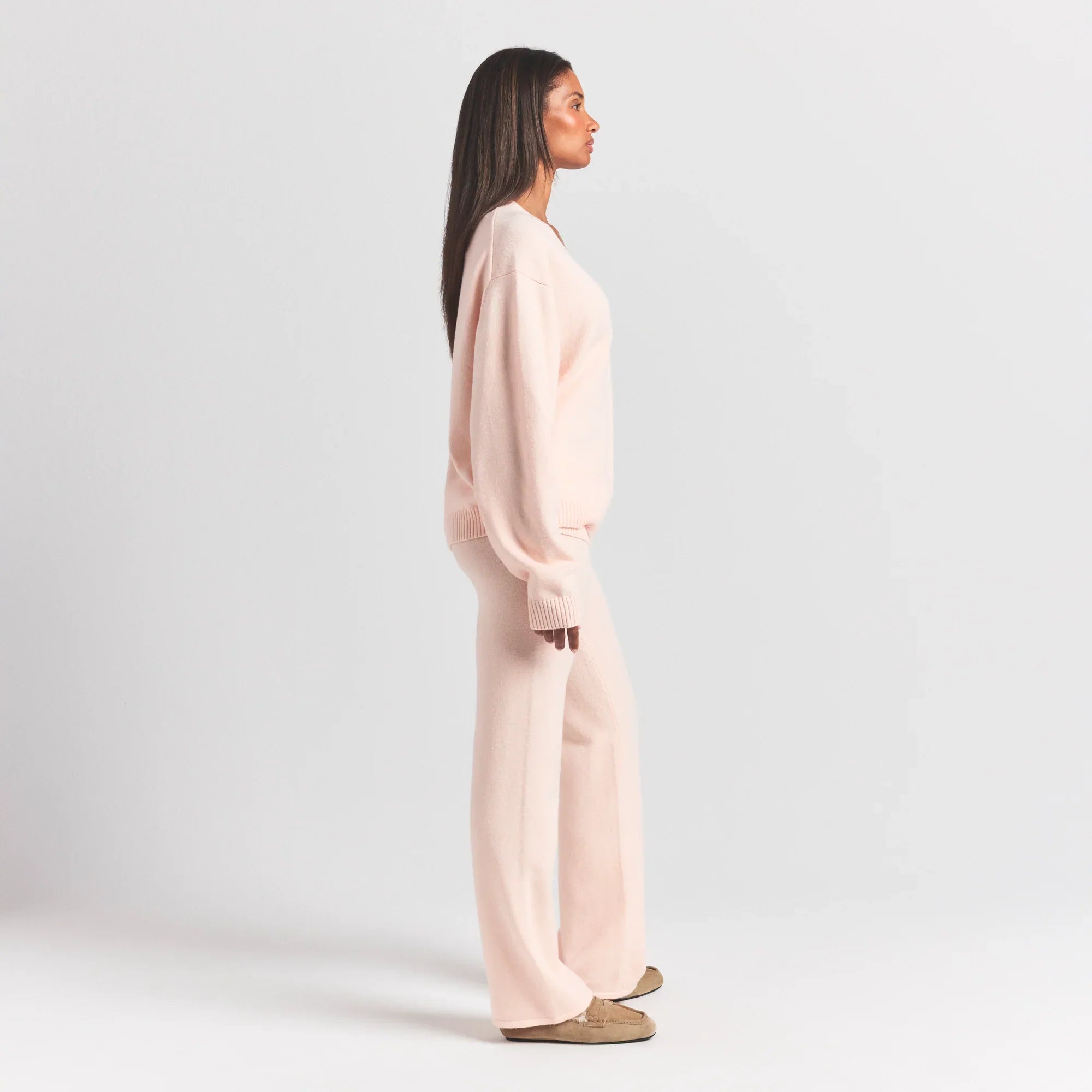 SKIMS SWEATER KNITS PULLOVER V NECK | PRIMROSE - Sneaker Türkiye