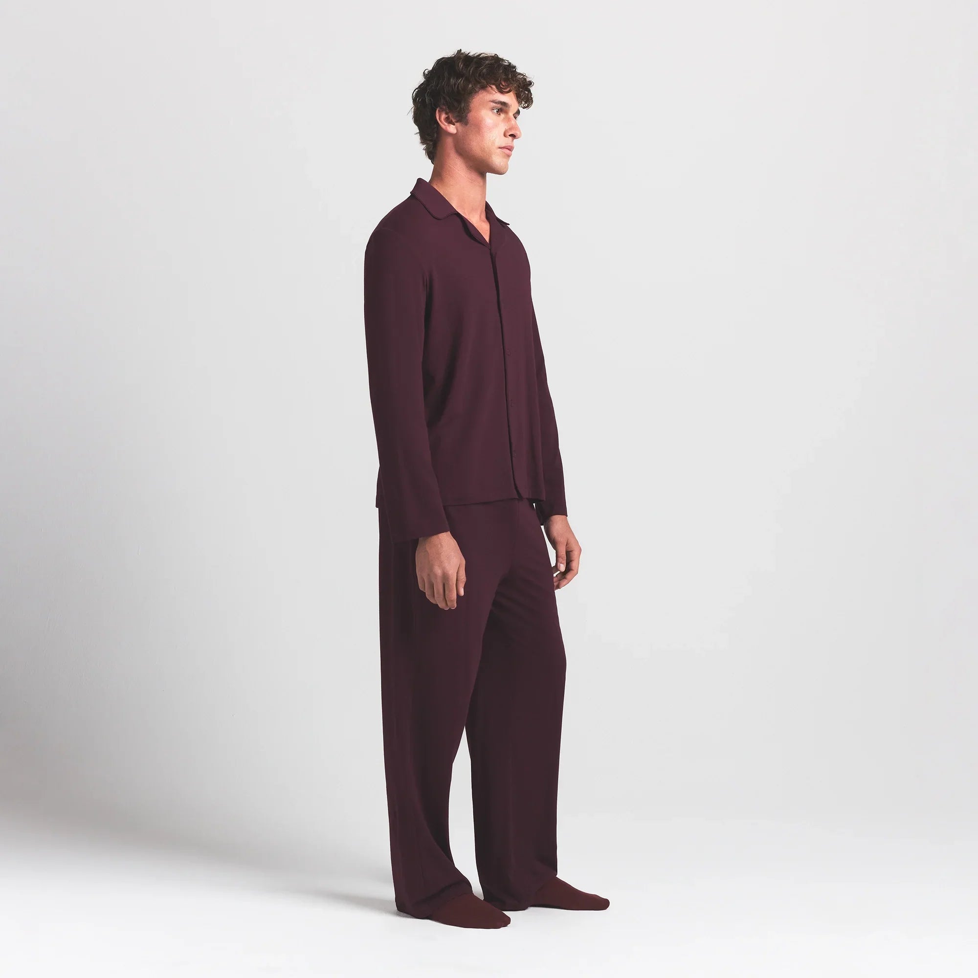 SKIMS JERSEY SLEEP MENS SLEEP SET | CURRANT - Sneaker Türkiye