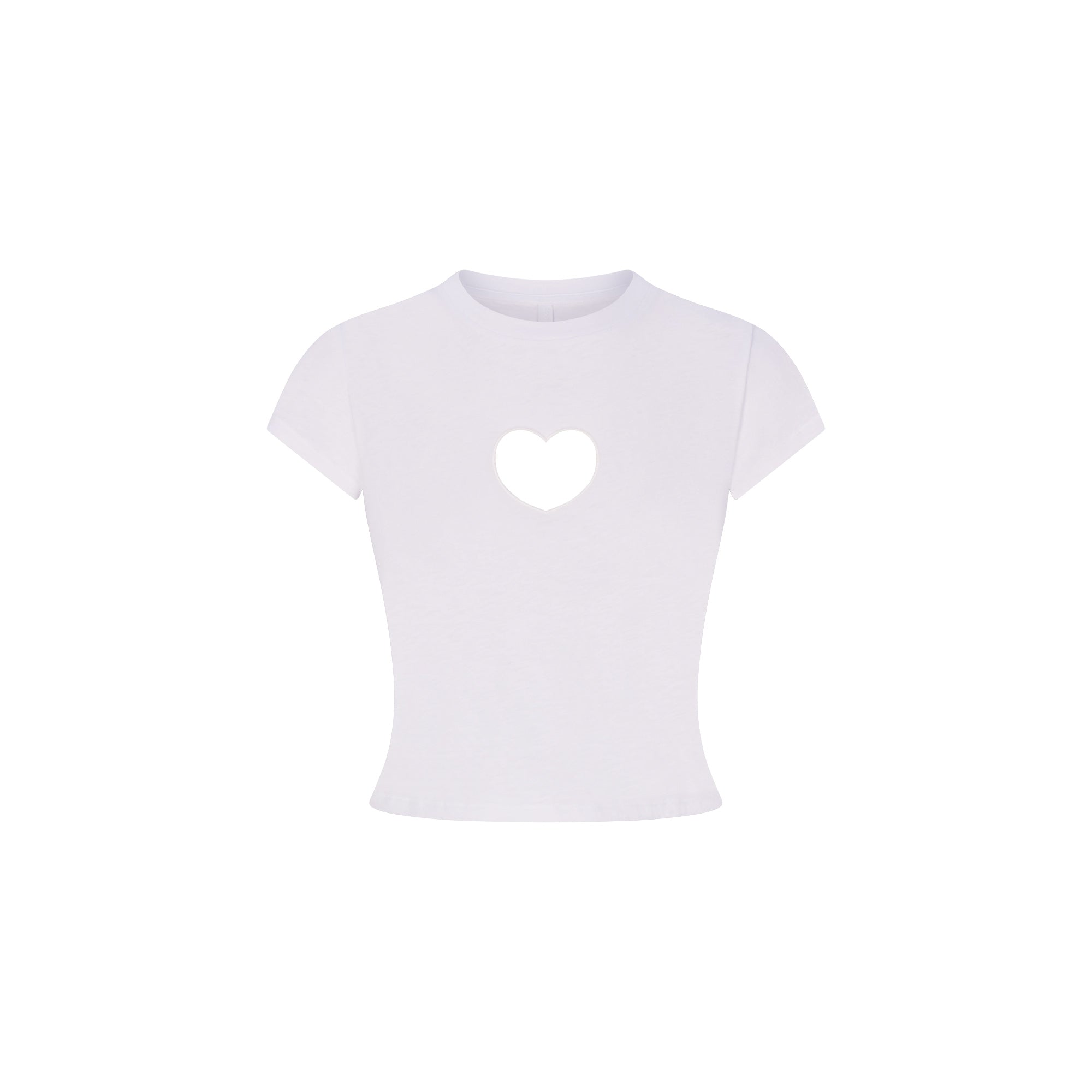 SKIMS WORN IN JERSEY HEART BABY TEE | SNOW - Sneaker Türkiye