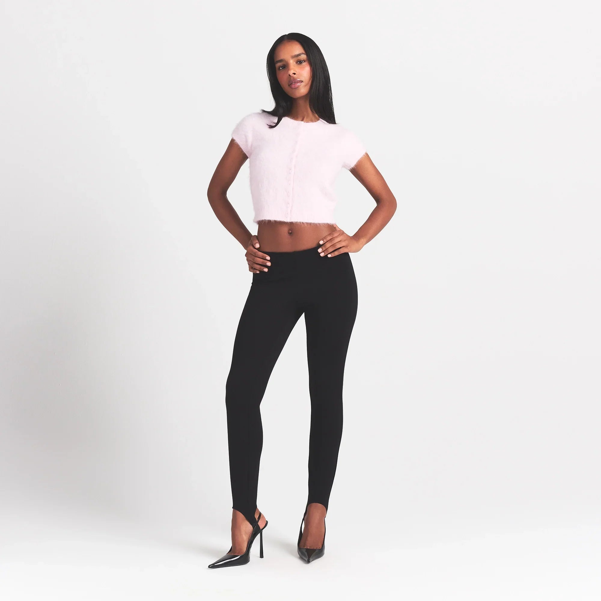 SKIMS BRUSHED ALPACA SHORT SLEEVE CARDIGAN | CHERRY BLOSSOM - Sneaker Türkiye