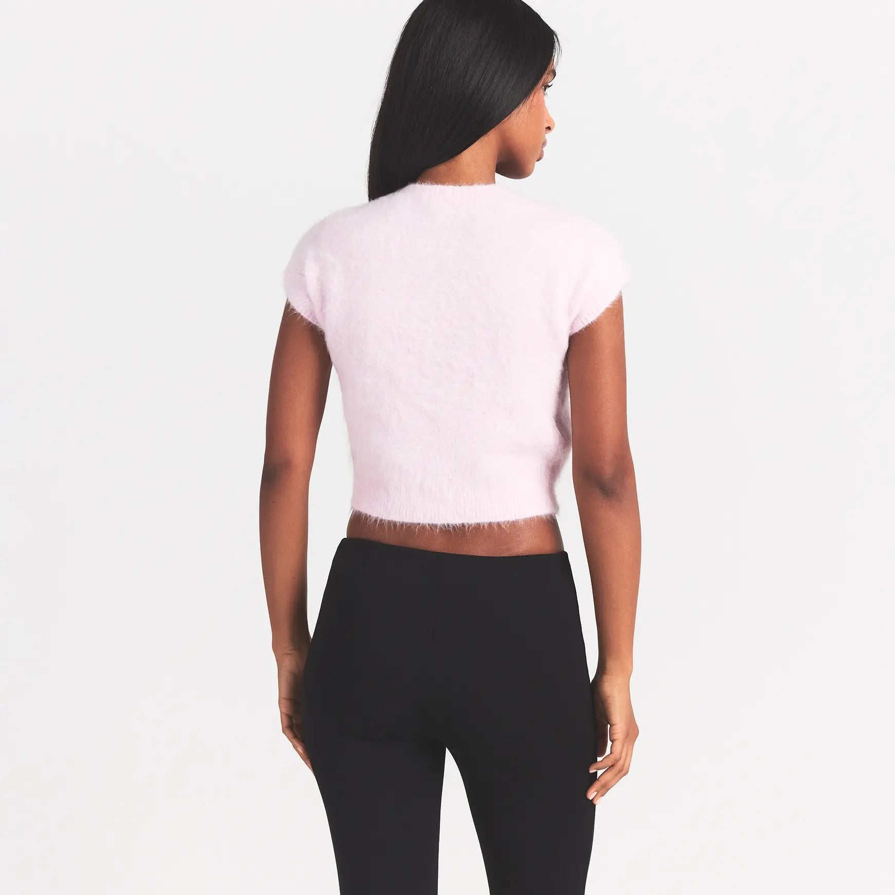 SKIMS BRUSHED ALPACA SHORT SLEEVE CARDIGAN | CHERRY BLOSSOM - Sneaker Türkiye