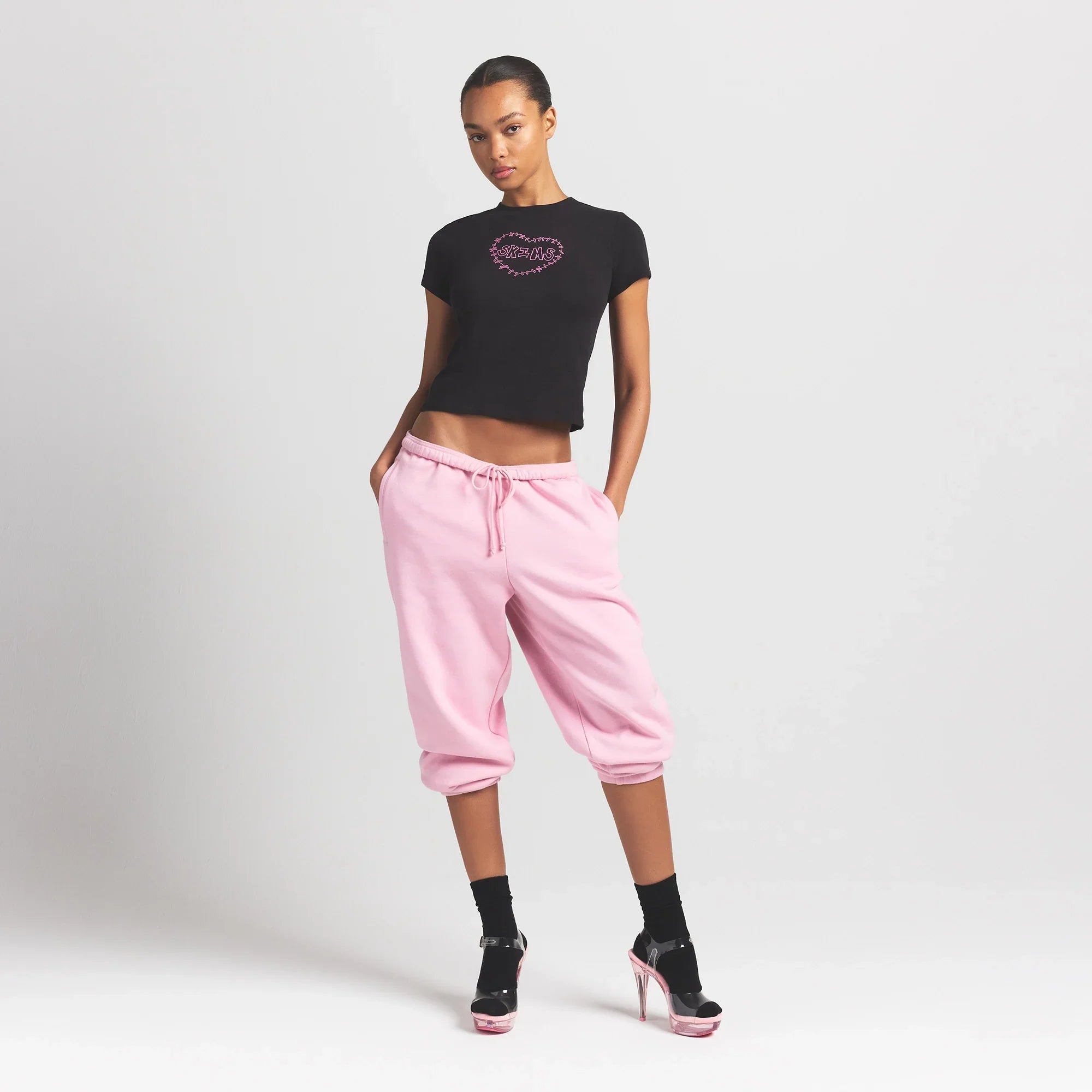 WORN IN JERSEY T-SHIRT | WASHED ONYX SKIMS HEART - Sneaker Türkiye