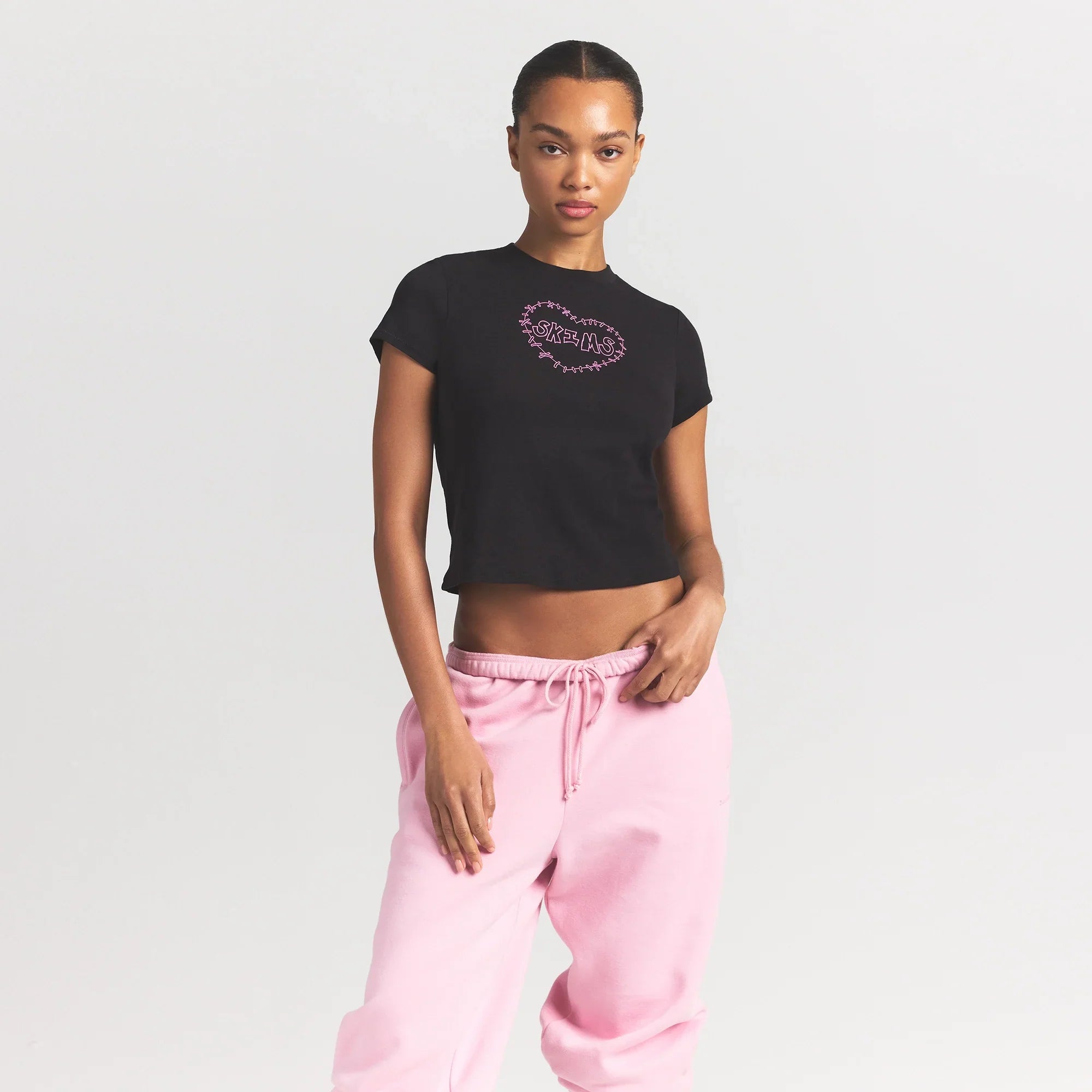 WORN IN JERSEY T-SHIRT | WASHED ONYX SKIMS HEART - Sneaker Türkiye