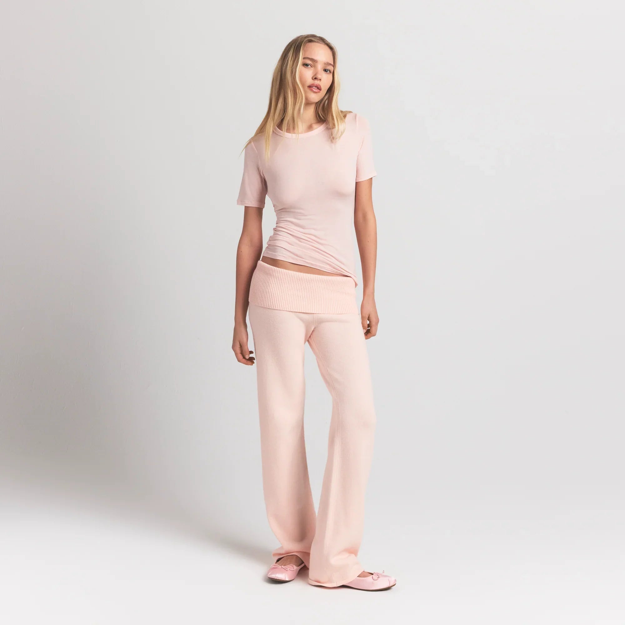 SKIMS SHEER MODAL LONG T-SHIRT | PRIMROSE - Sneaker Türkiye