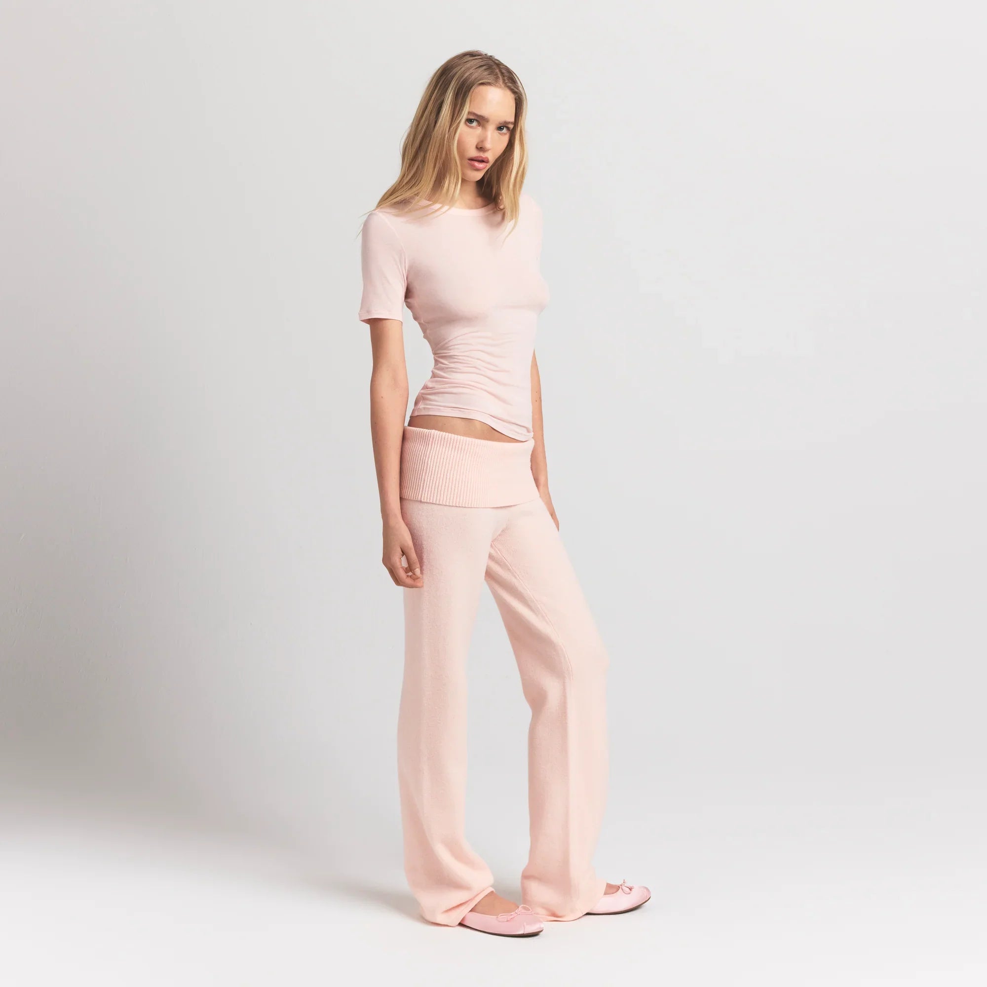 SKIMS SHEER MODAL LONG T-SHIRT | PRIMROSE - Sneaker Türkiye