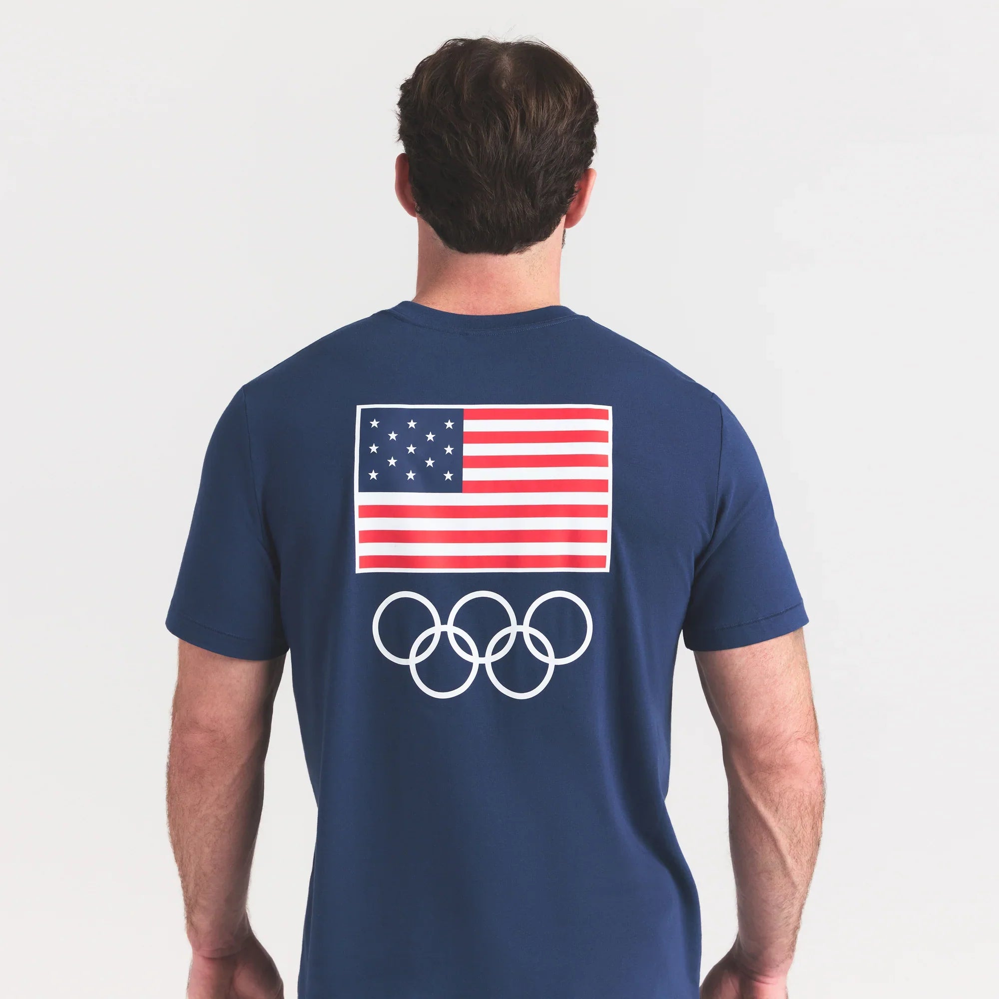 SKIMS FOR TEAM USA JERSEY SLEEP MENS OLYMPIC T-SHIRT | NAVY - Sneaker Türkiye