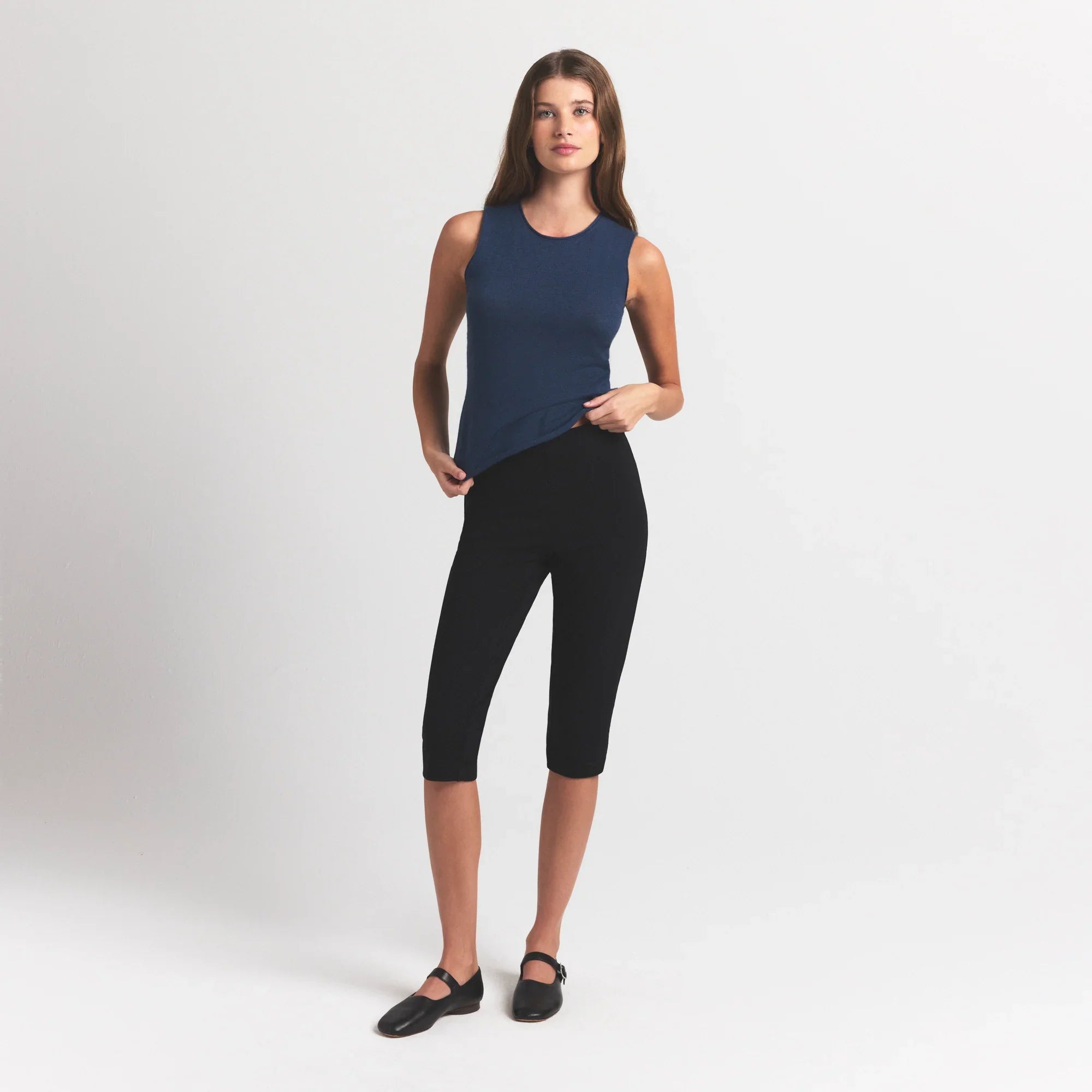 SKIMS FEATHERWEIGHT CASHMERE SLEEVELESS TOP | INDIGO - Sneaker Türkiye