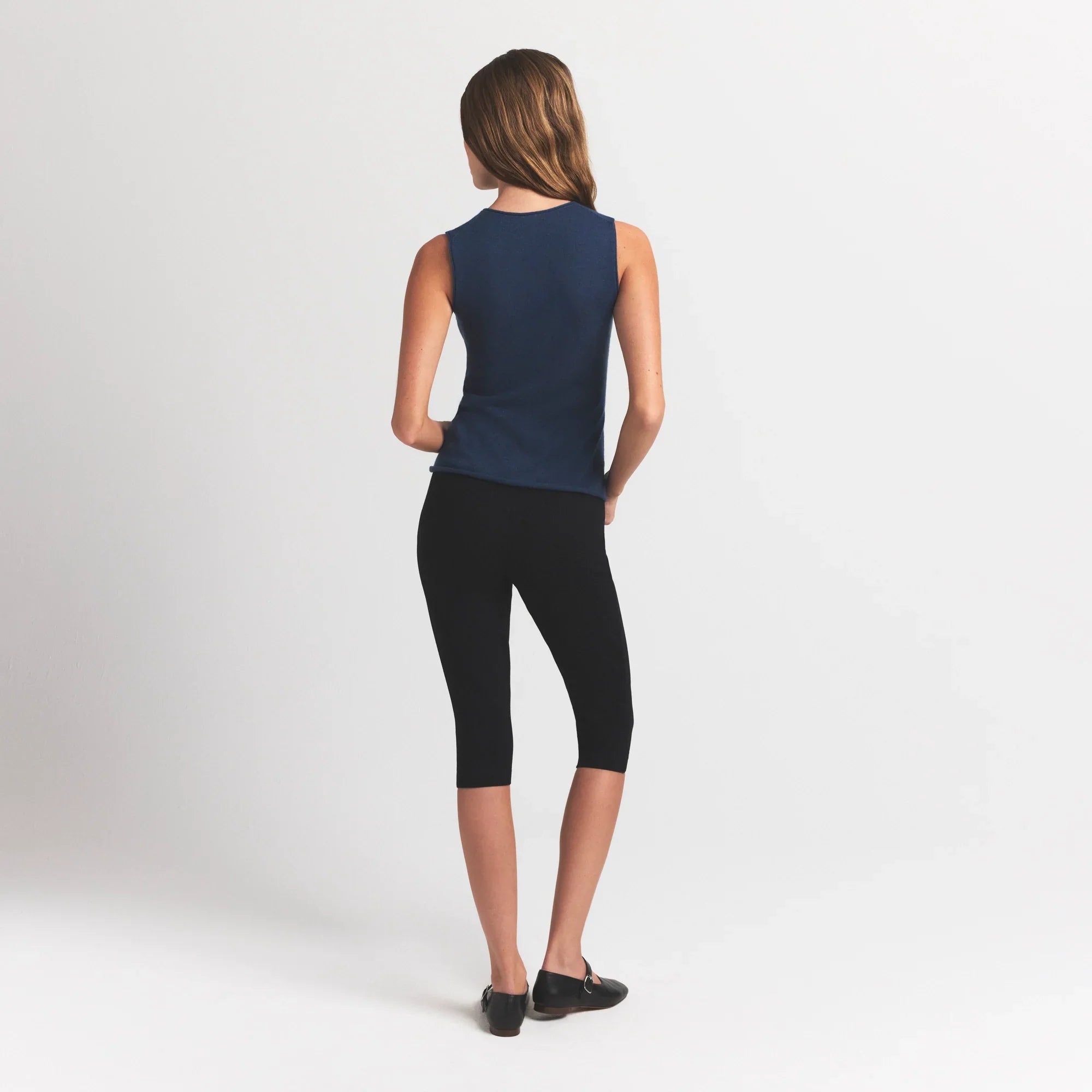 SKIMS FEATHERWEIGHT CASHMERE SLEEVELESS TOP | INDIGO - Sneaker Türkiye