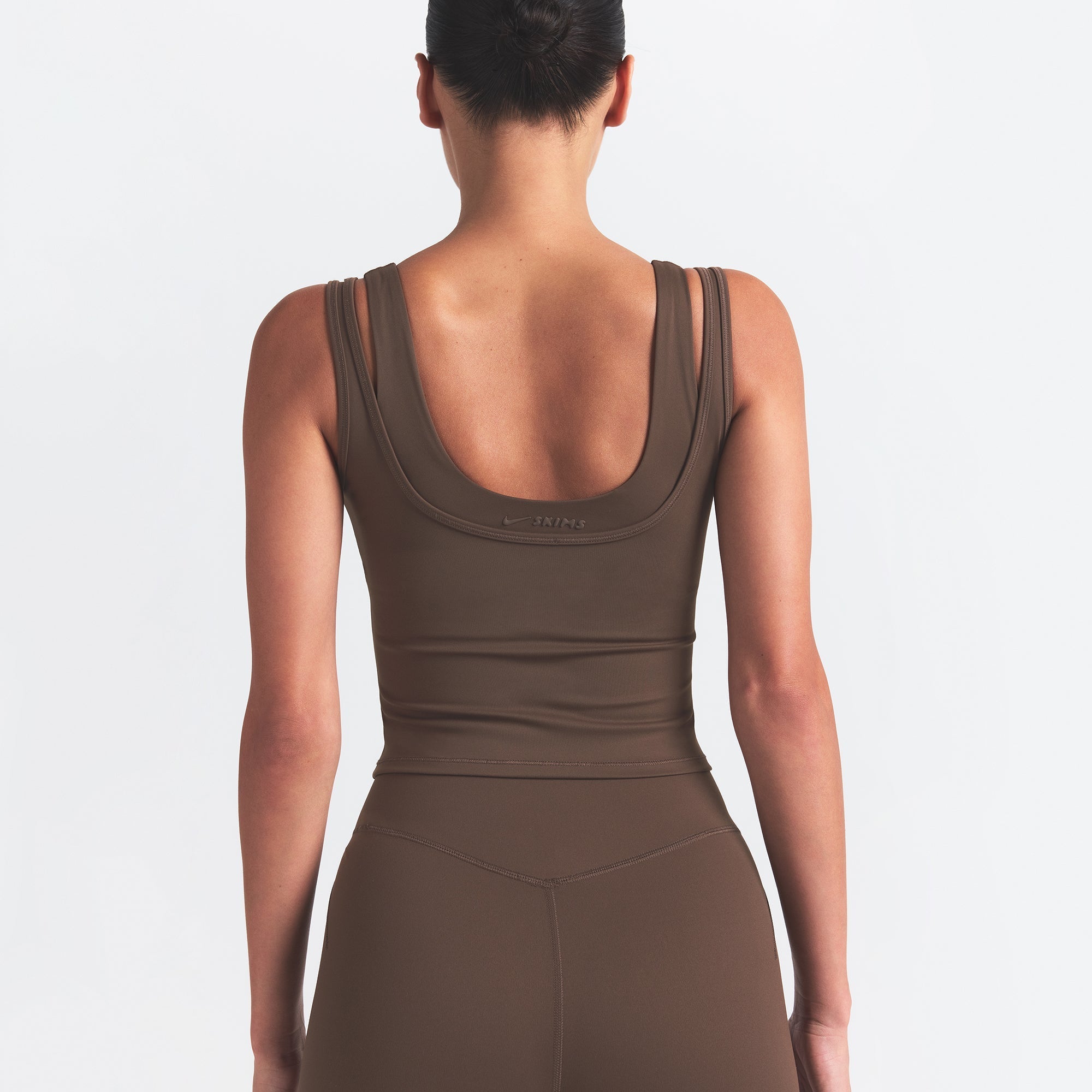 NikeSKIMS MATTE DOUBLE STRAP SCOOP TANK | DARK SEPIA - Sneaker Türkiye