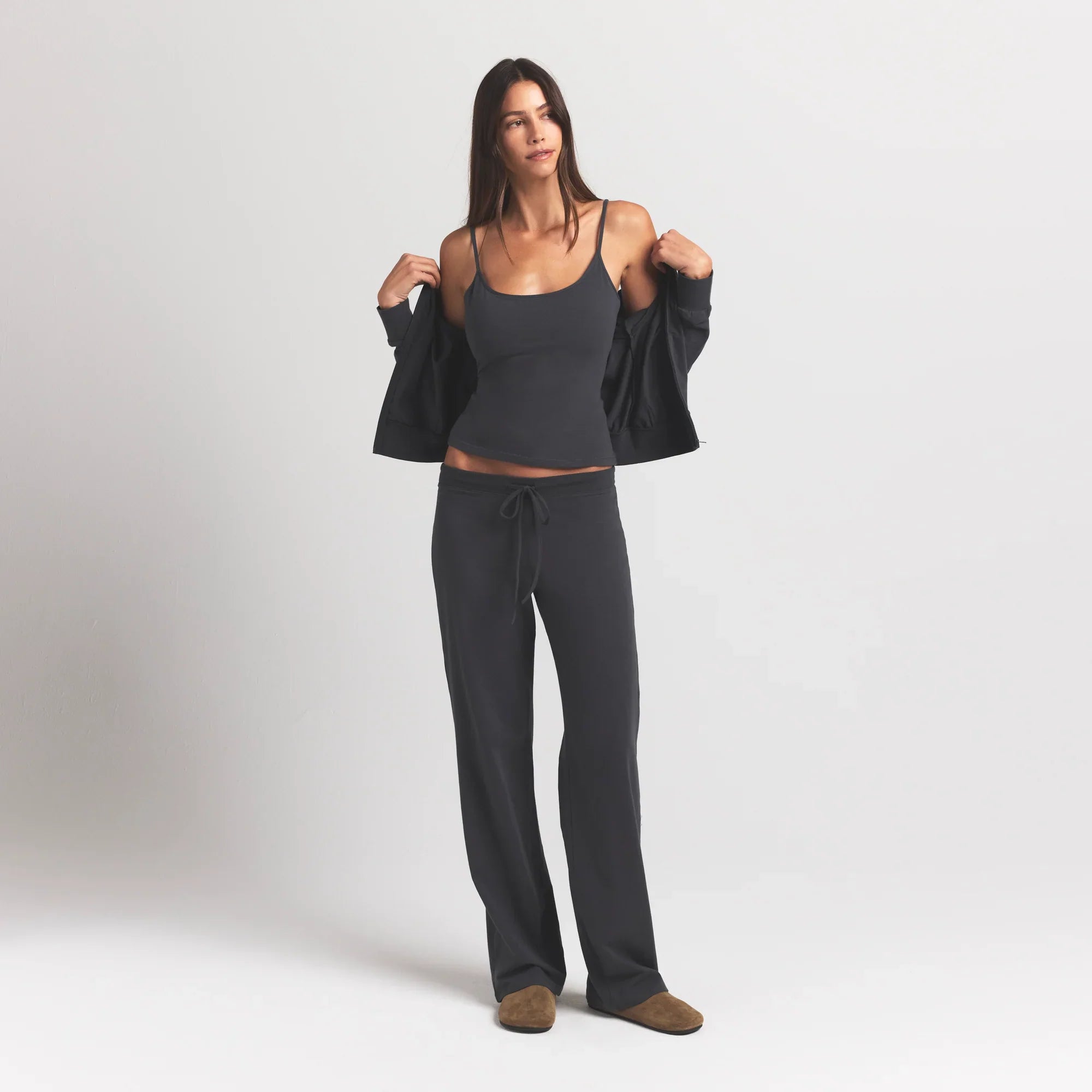 SKIMS COTTON JERSEY SCOOP NECK CAMI | ASH - Sneaker Türkiye