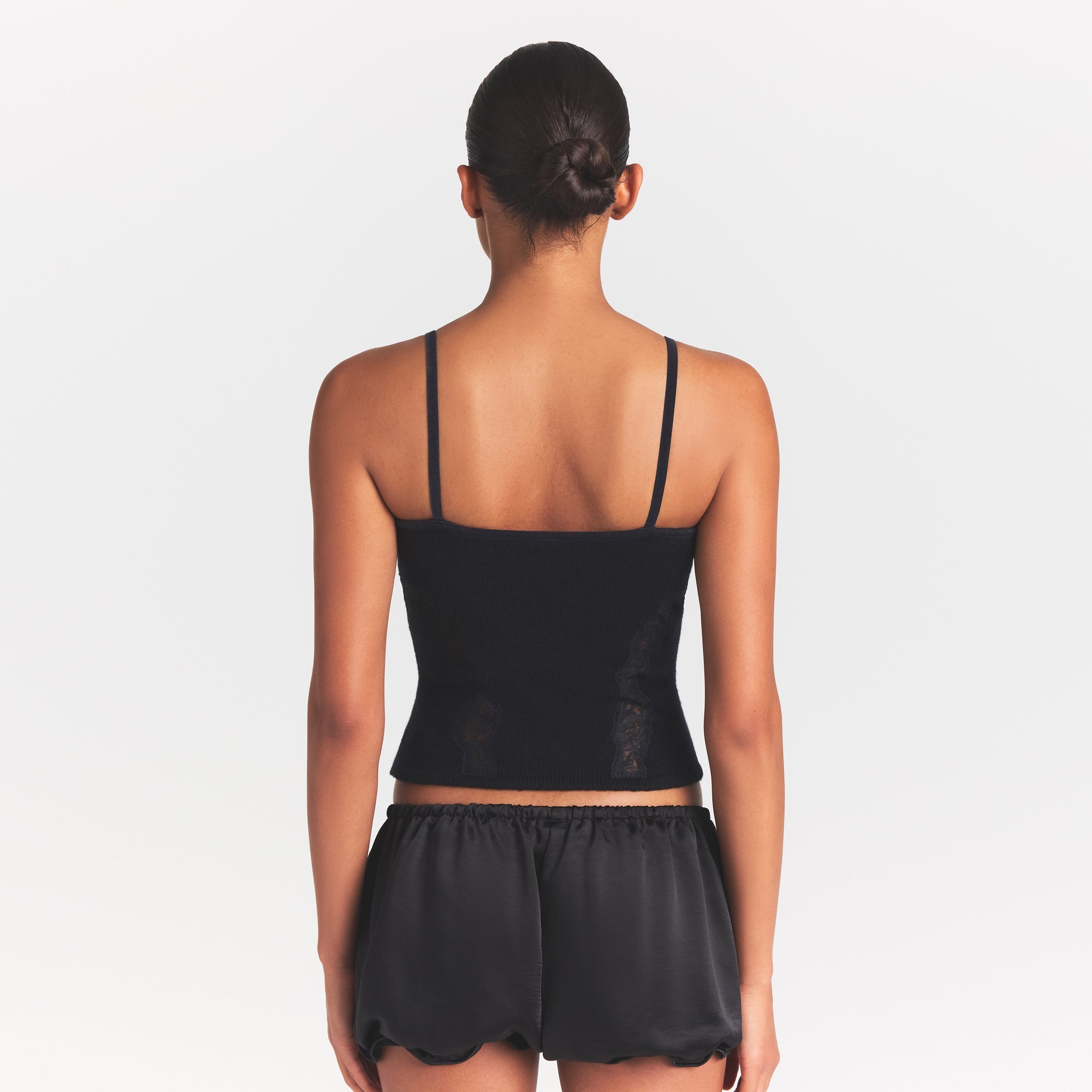 SKIMS LACE KNIT TANK | OBSIDIAN - Sneaker Türkiye