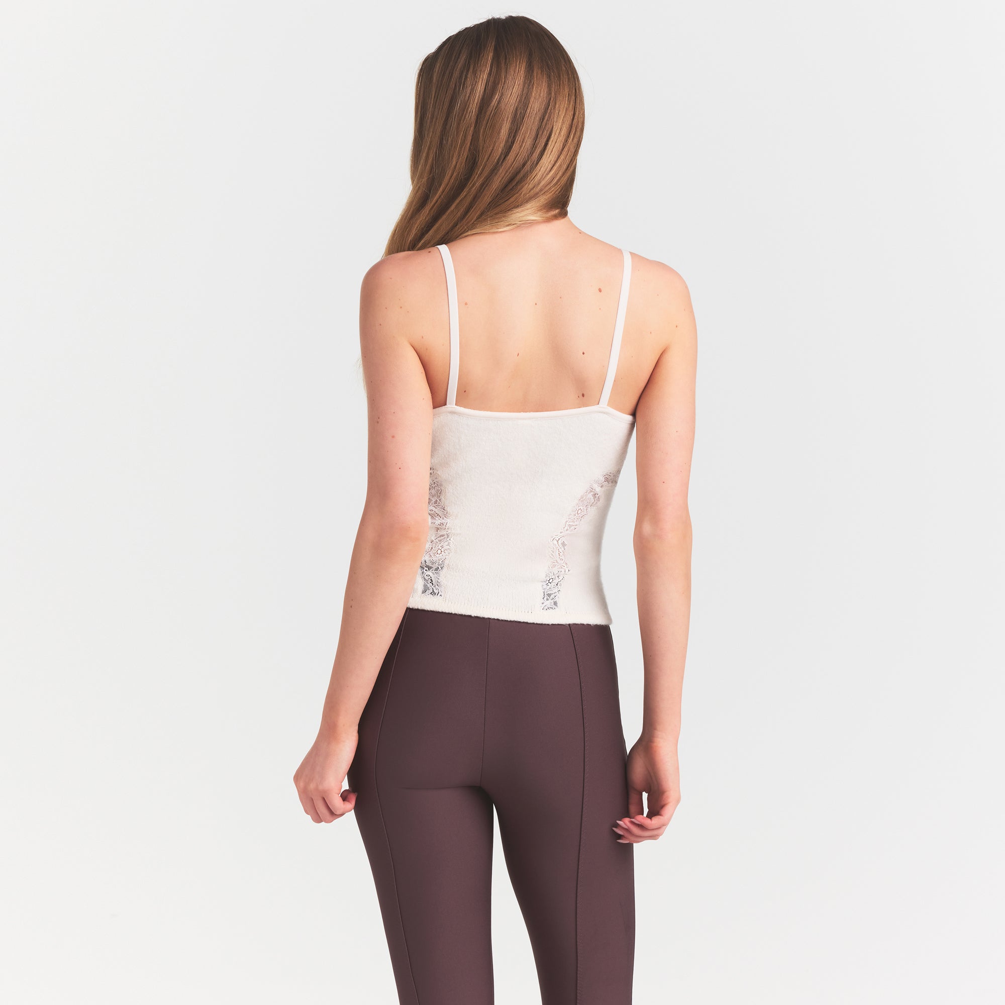 SKIMS LACE KNIT TANK | SUGAR - Sneaker Türkiye