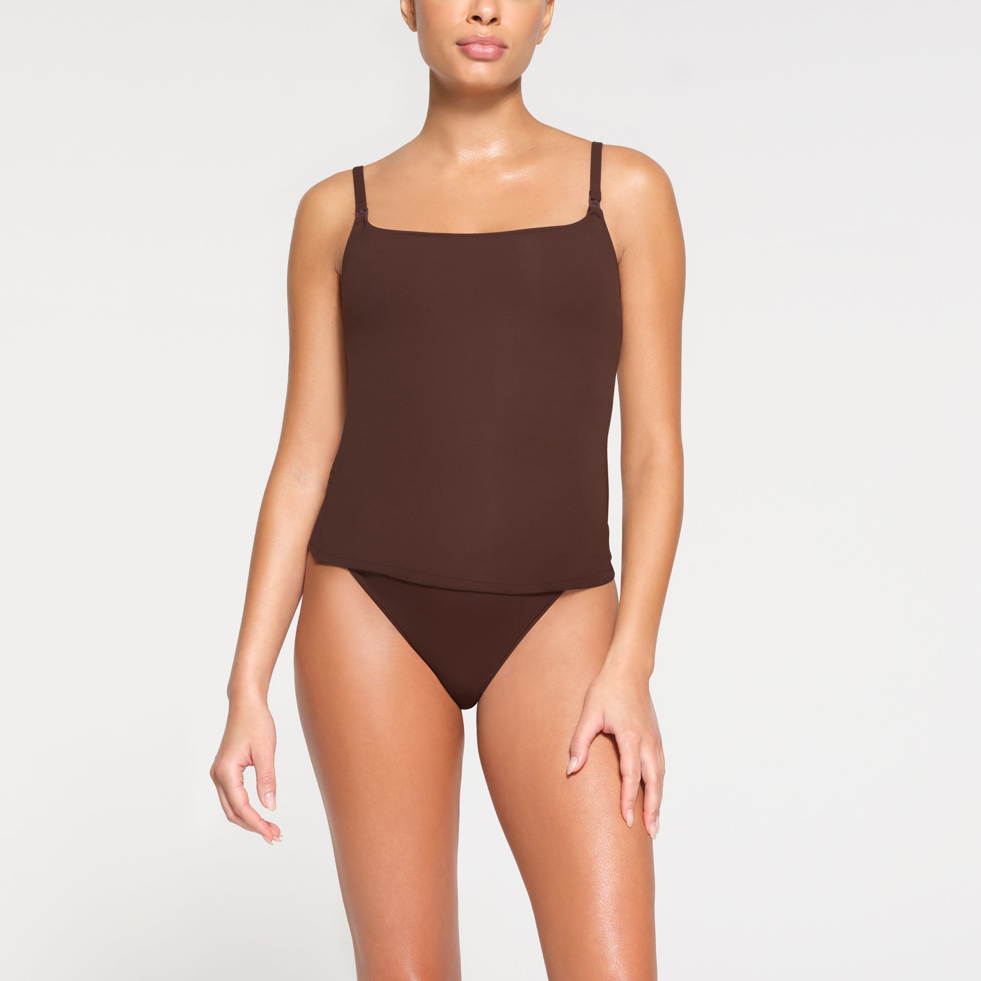 SKIMS FITS EVERYBODY MATERNITY NURSING TANK | COCOA - Sneaker Türkiye