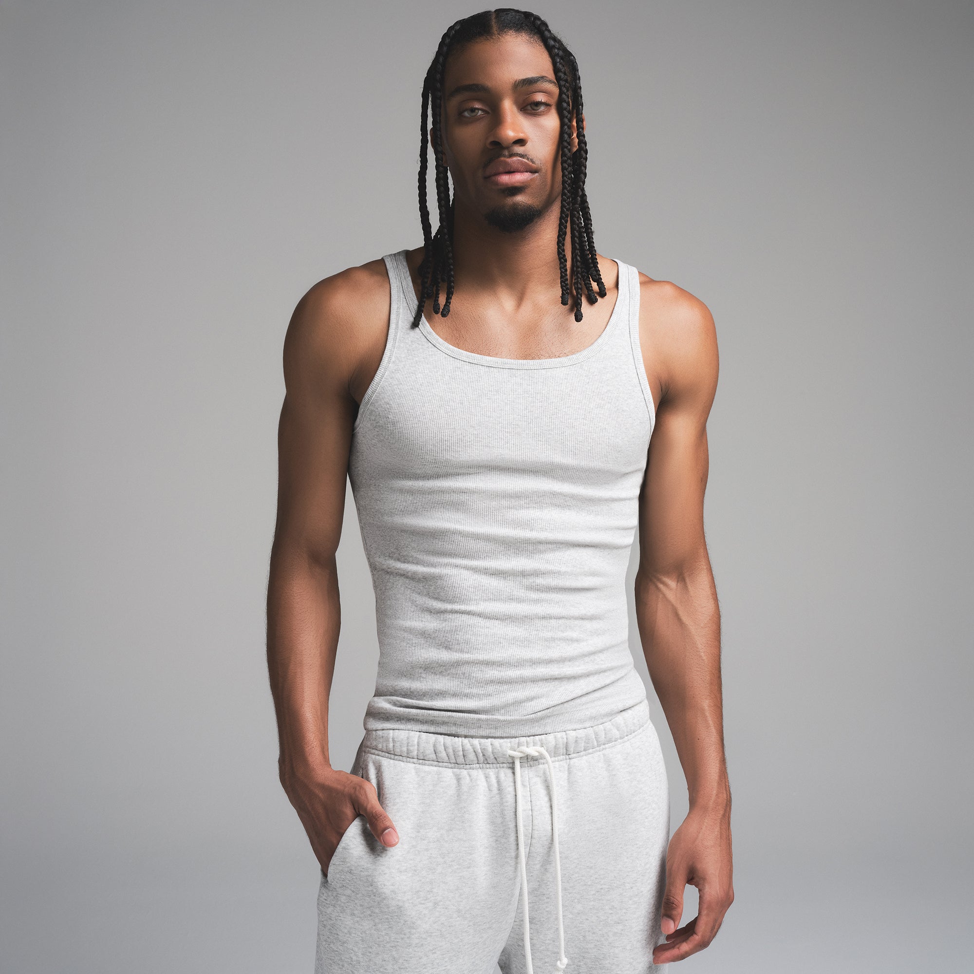 SKIMS COTTON MENS RIB TANK 3-PACK | ECRU MULTI - Sneaker Türkiye