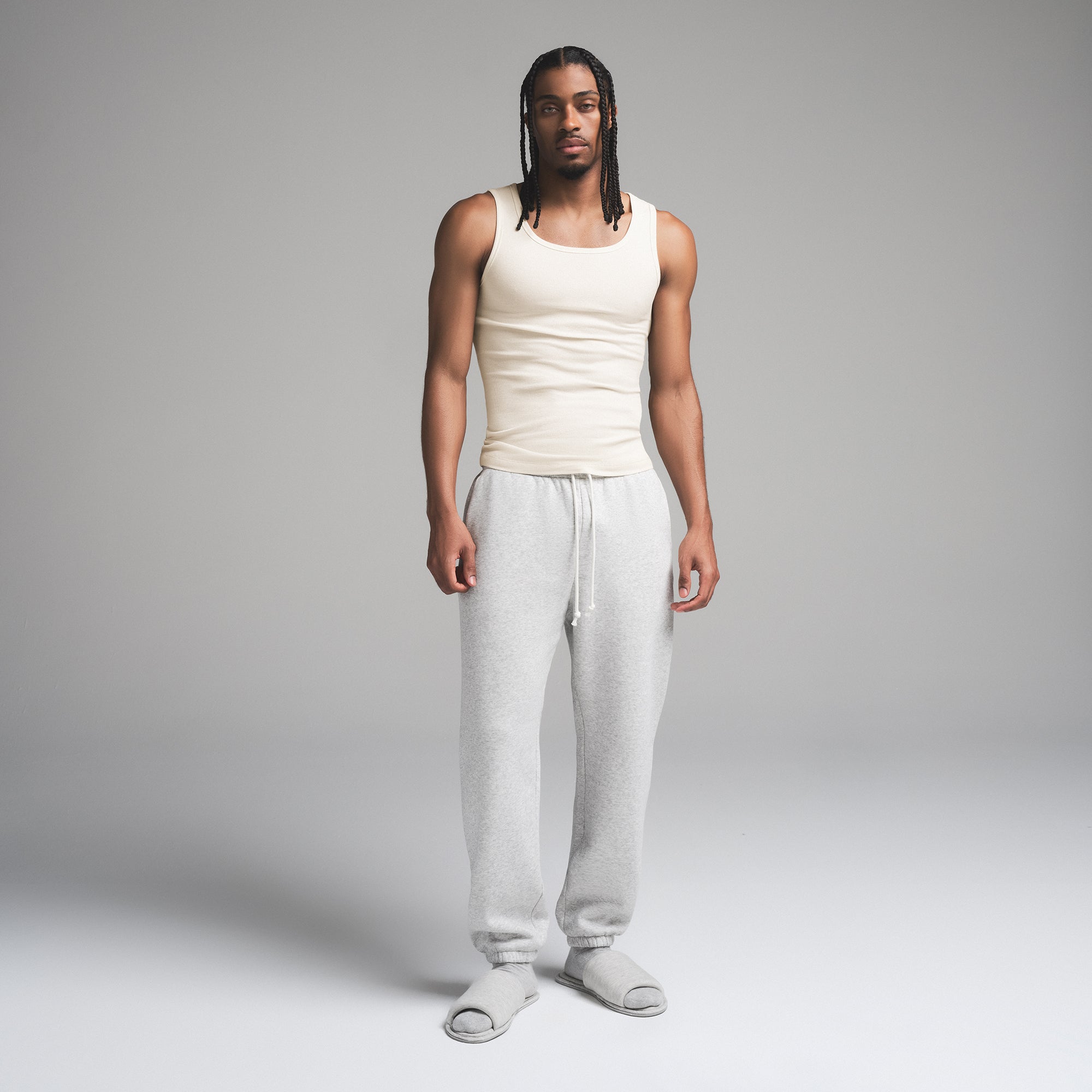 SKIMS COTTON MENS RIB TANK 3-PACK | ECRU MULTI - Sneaker Türkiye